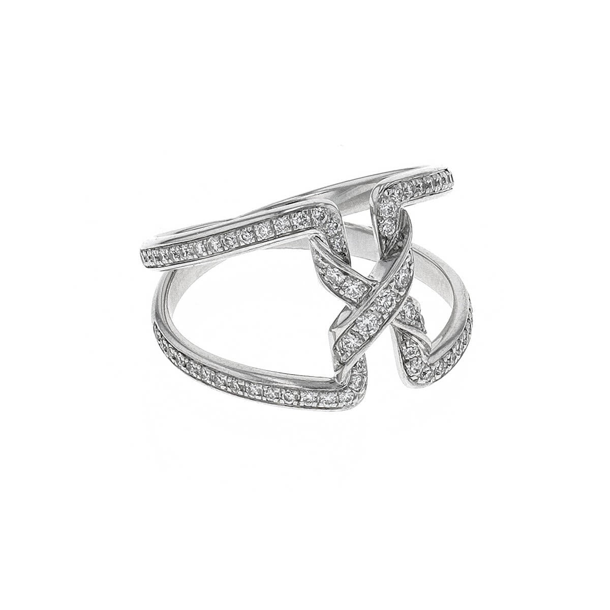 Chaumet Liens diamonds and gold ring