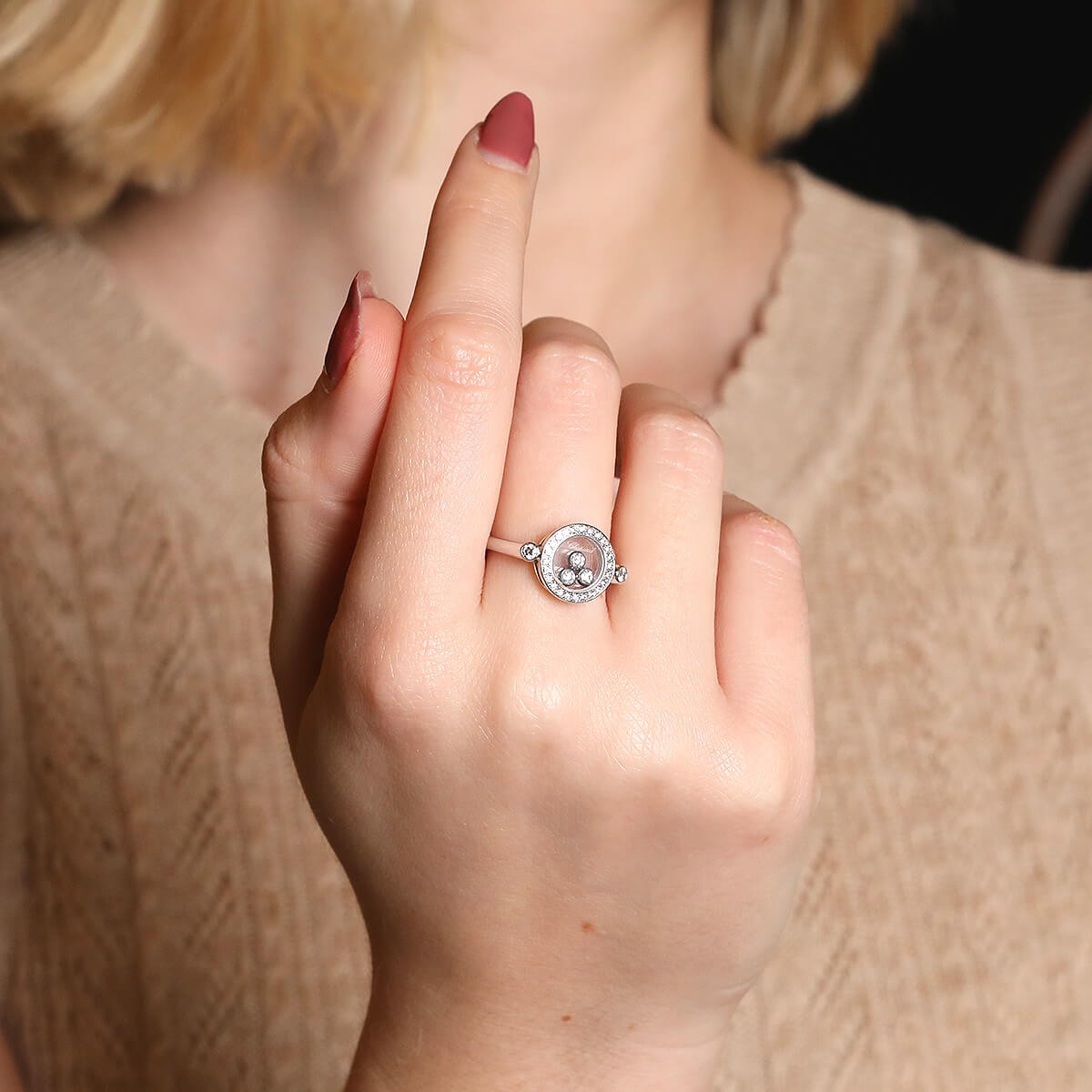 Chopard Happy Diamonds diamonds and gold ring