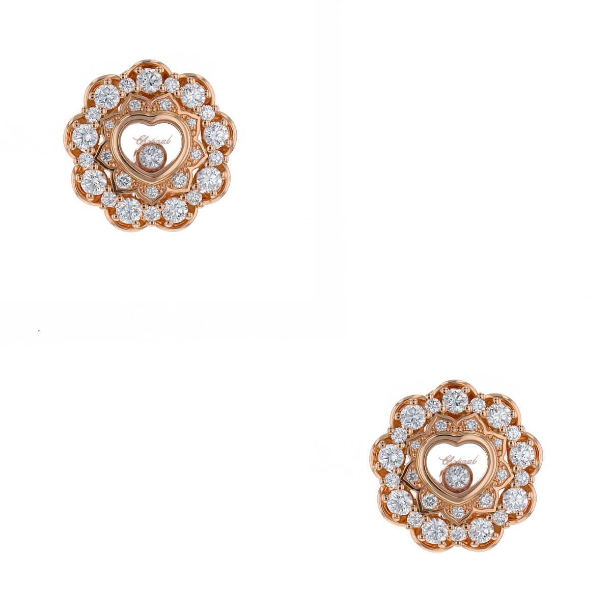 Chopard Happy Diamonds gold and diamonds earrings