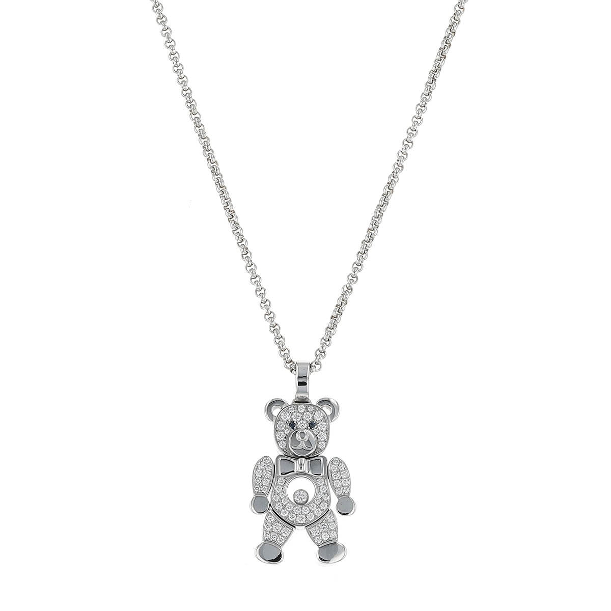Chopard Happy Diamonds gold, sapphires and diamonds necklace