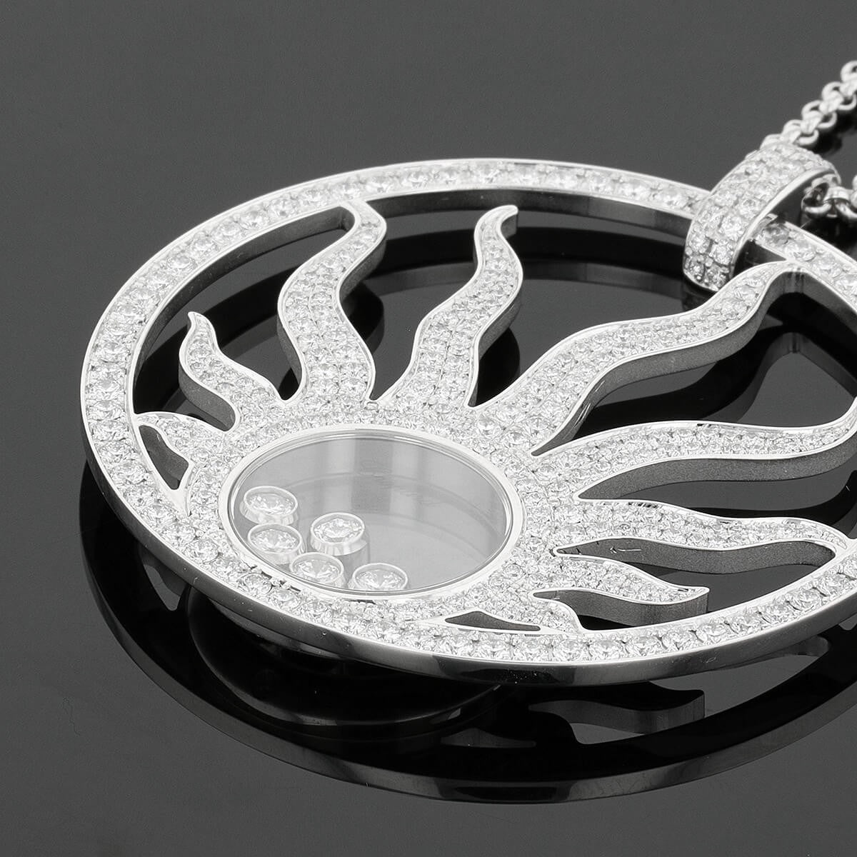 Chopard Happy Sun diamonds and gold necklace