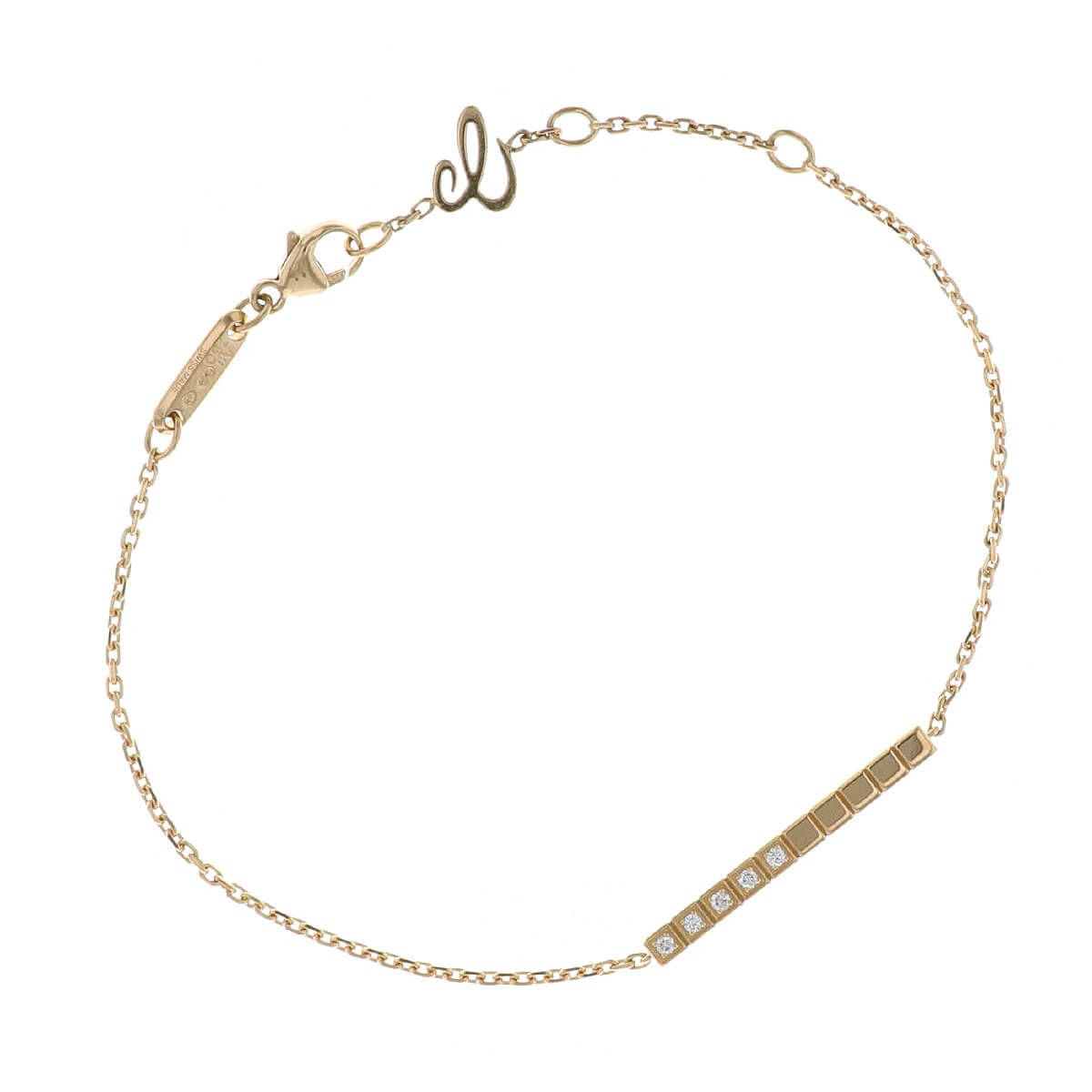 Chopard Ice Cube diamonds and gold bracelet