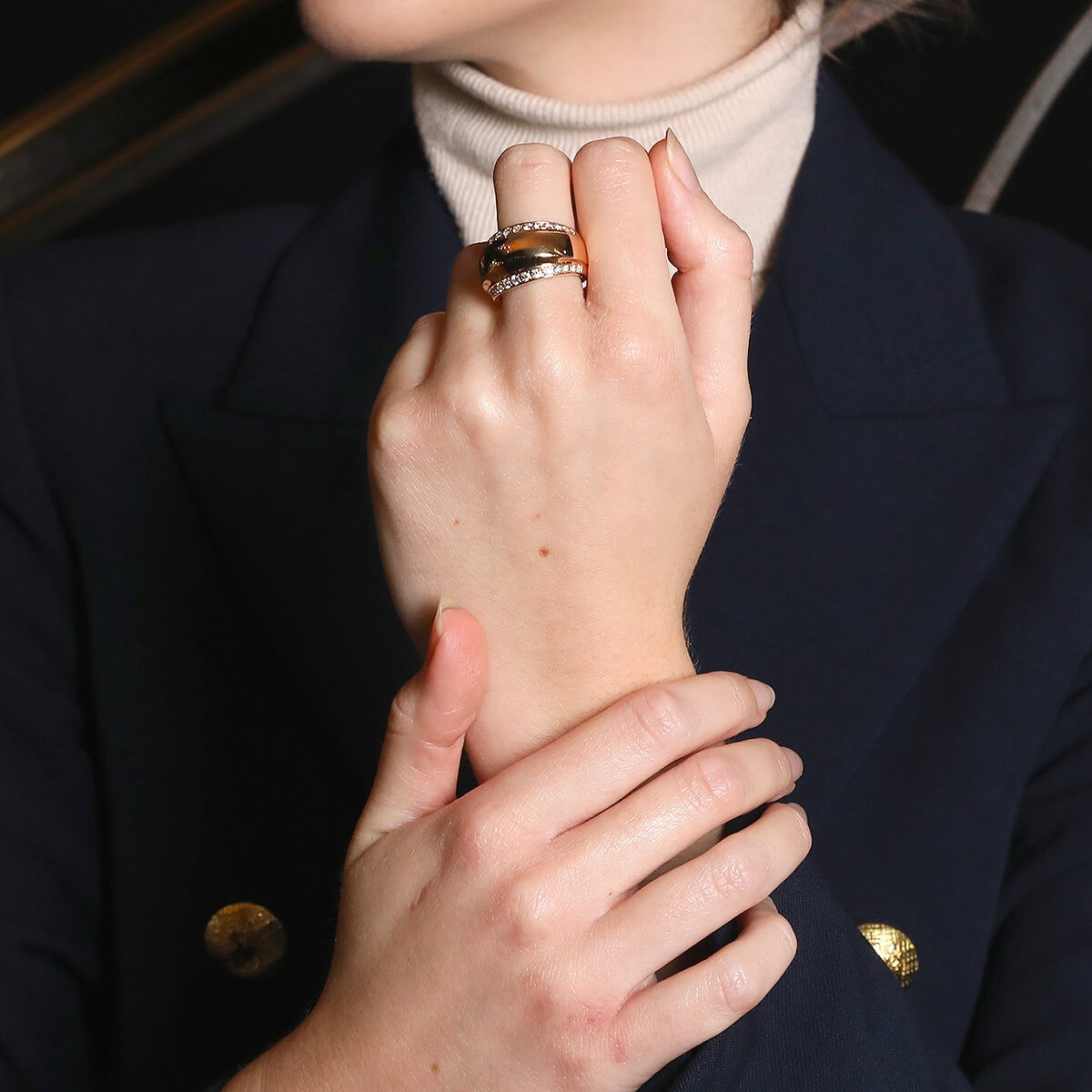 Chopard La Strada diamonds and gold ring