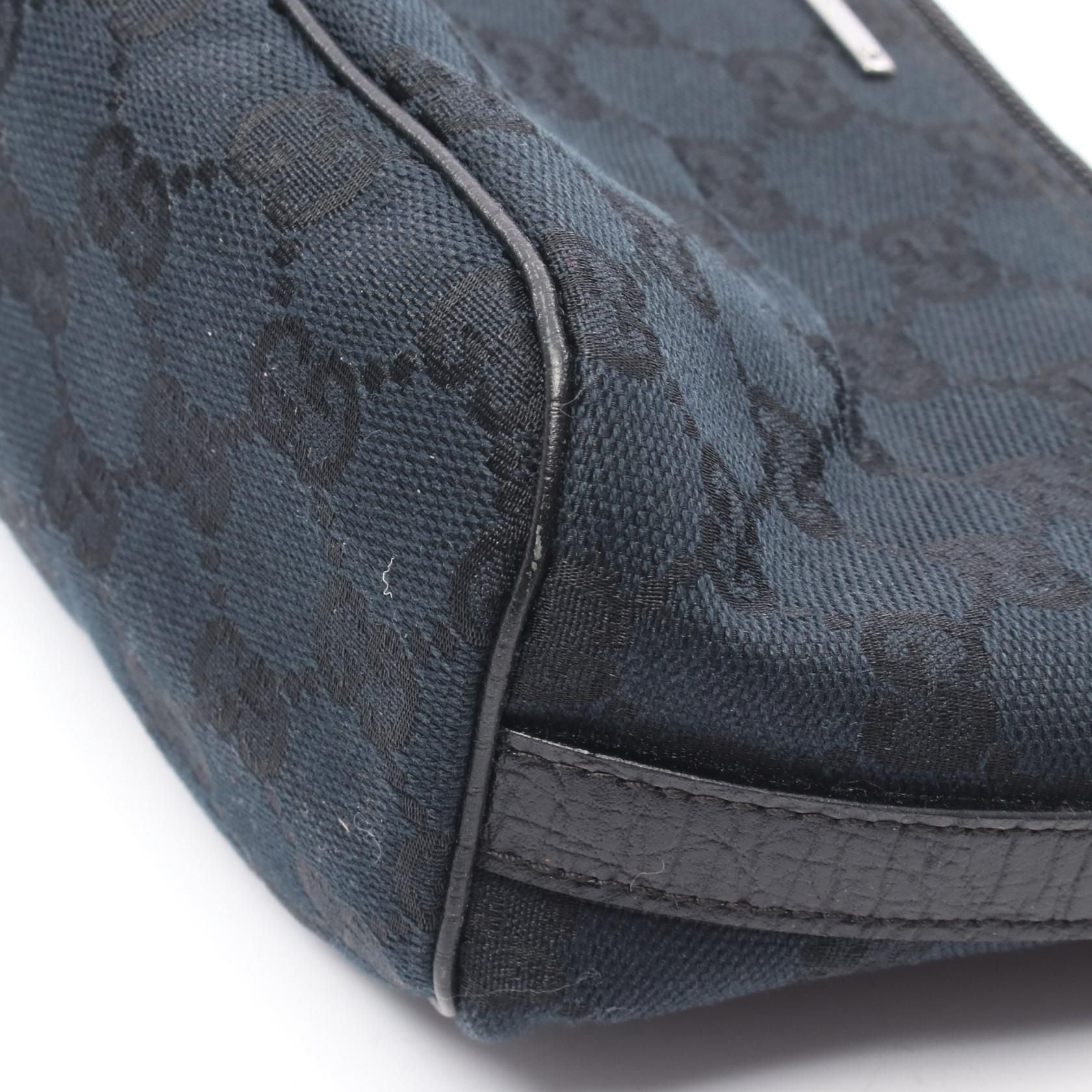 Gucci Monogram Boat Pochette Black