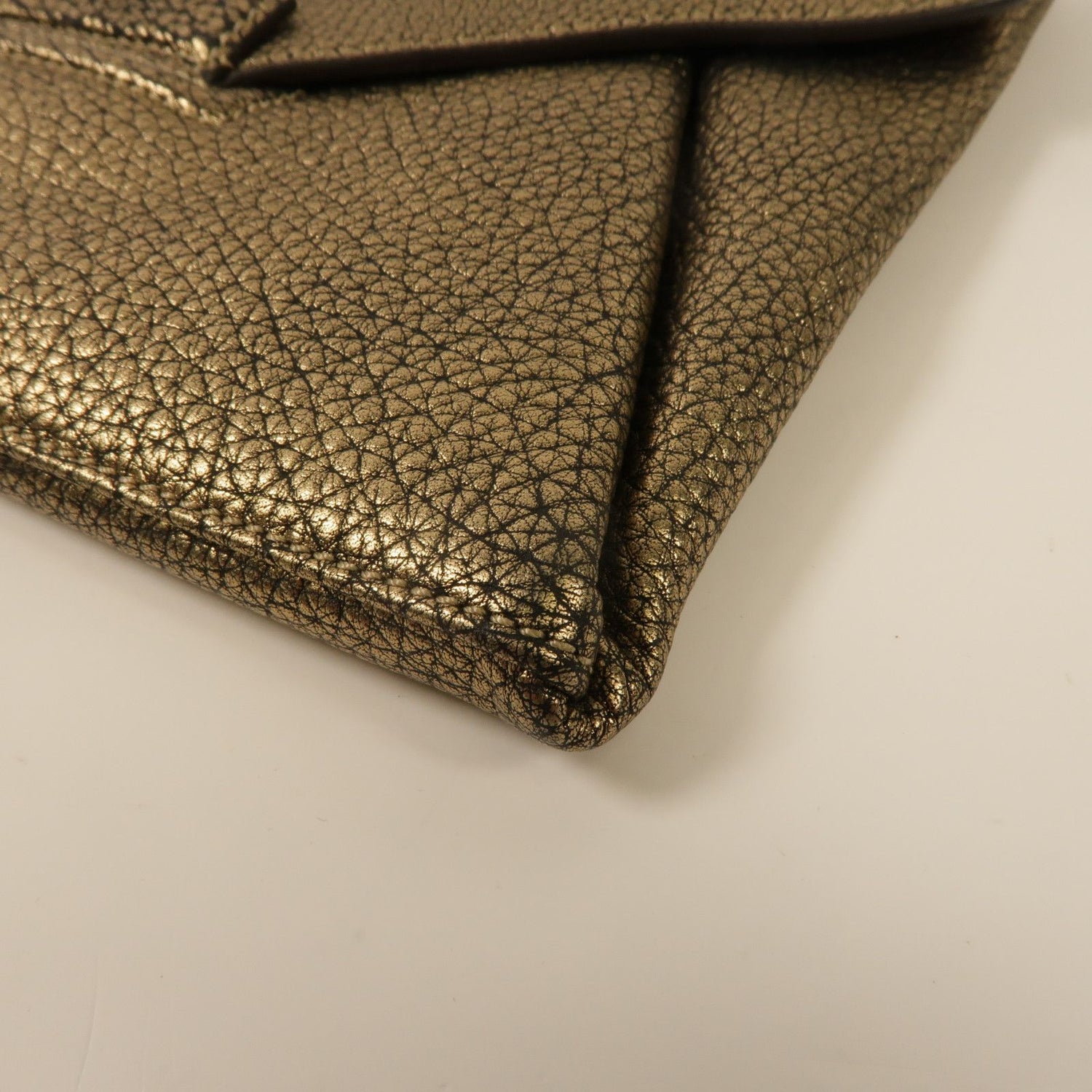 Givenchy Cowhide Leather Clutch Bag Business Bag Clutch Bag Gold Calfskin (cowhide)