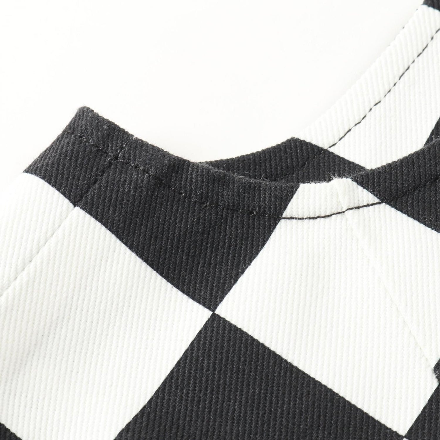 Louis Vuitton Damier Denim Chain Strap Dress Black White Dress Rw 251ww Nvu Fsdr 10