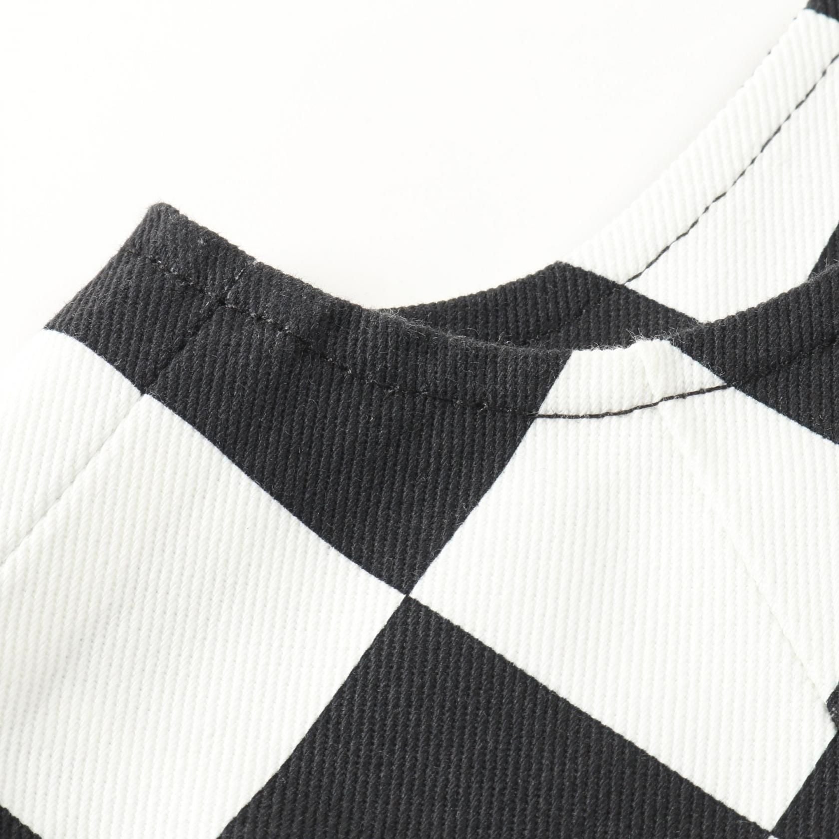 Louis Vuitton Damier Denim Chain Strap Dress Black White Dress Rw 251ww Nvu Fsdr 10