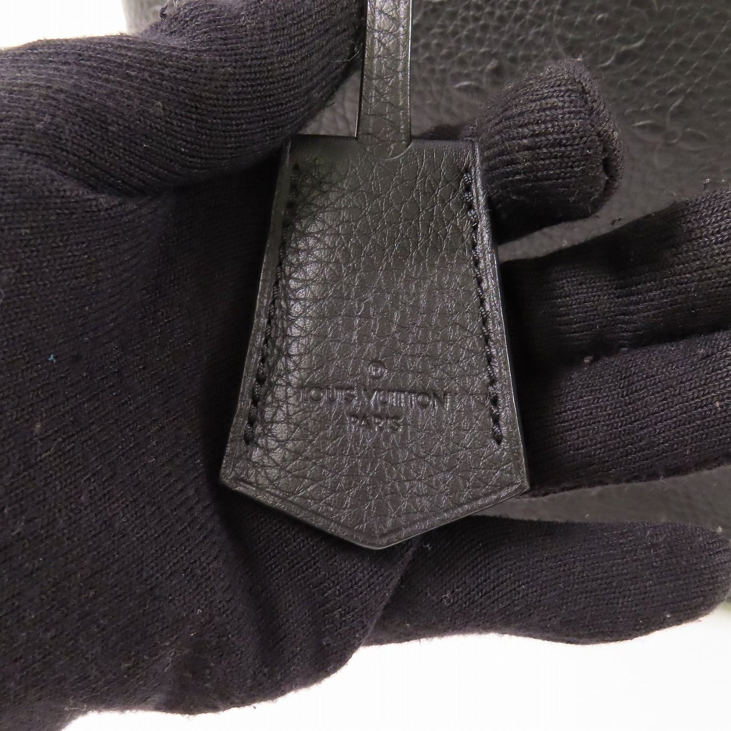 Louis Vuitton Cowhide Leather Revelation Lockit Ginpaku Handmade Bag Black Blk Handbag M 40771