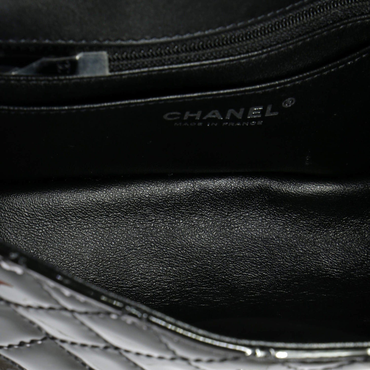 Chanel So Black Reissue 2.55 Flap Bag Quilted Patent Mini