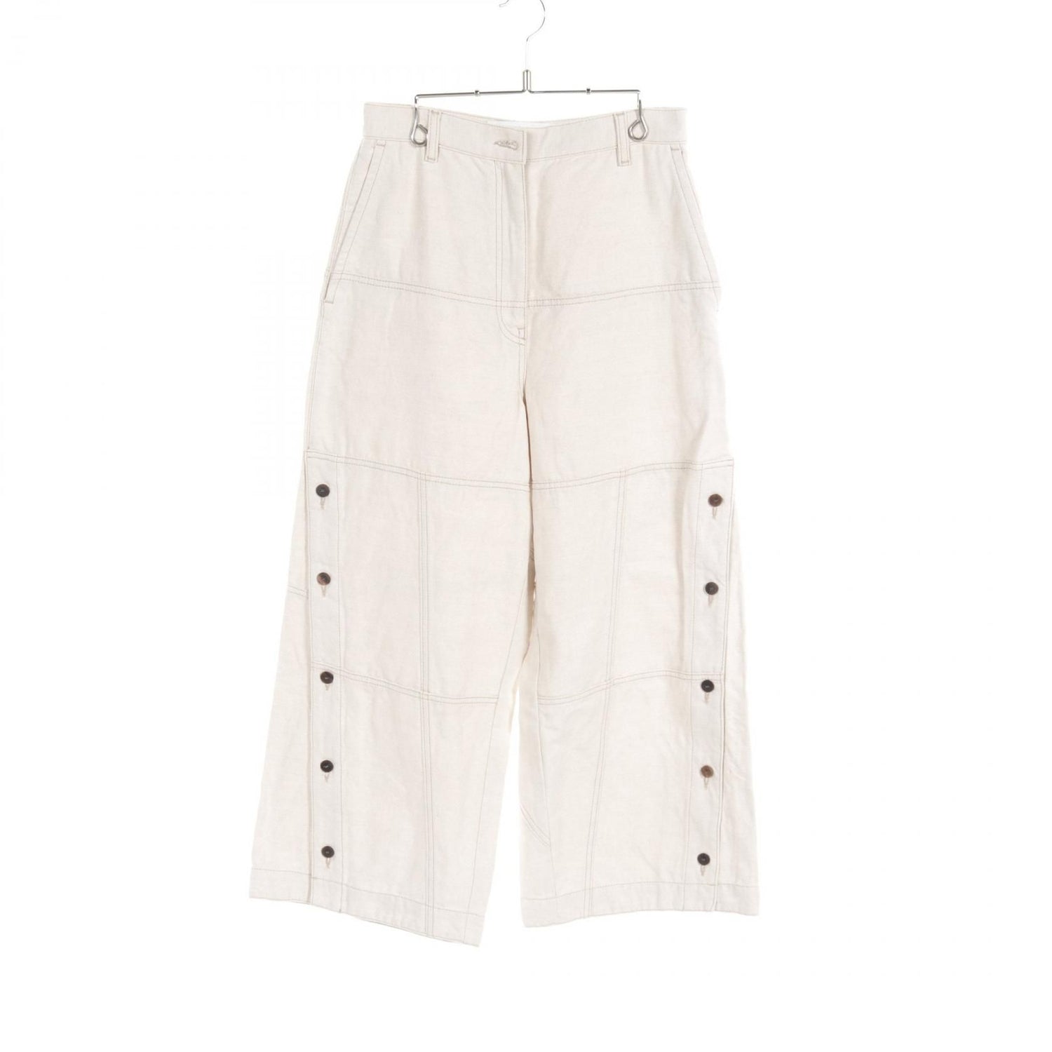 Loewe Pants Beige Cotton Fabric S 359331xdk