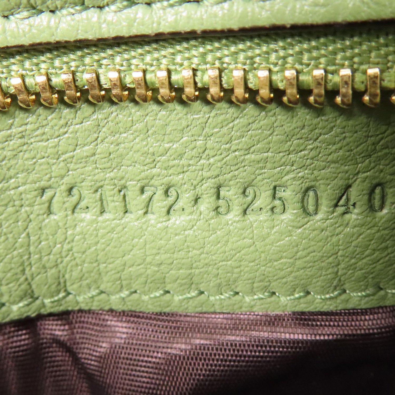 Gucci Leather Blondie Gold Hand-handed Shoulder Bag 2way Shoulder Bag Green Leather 721172