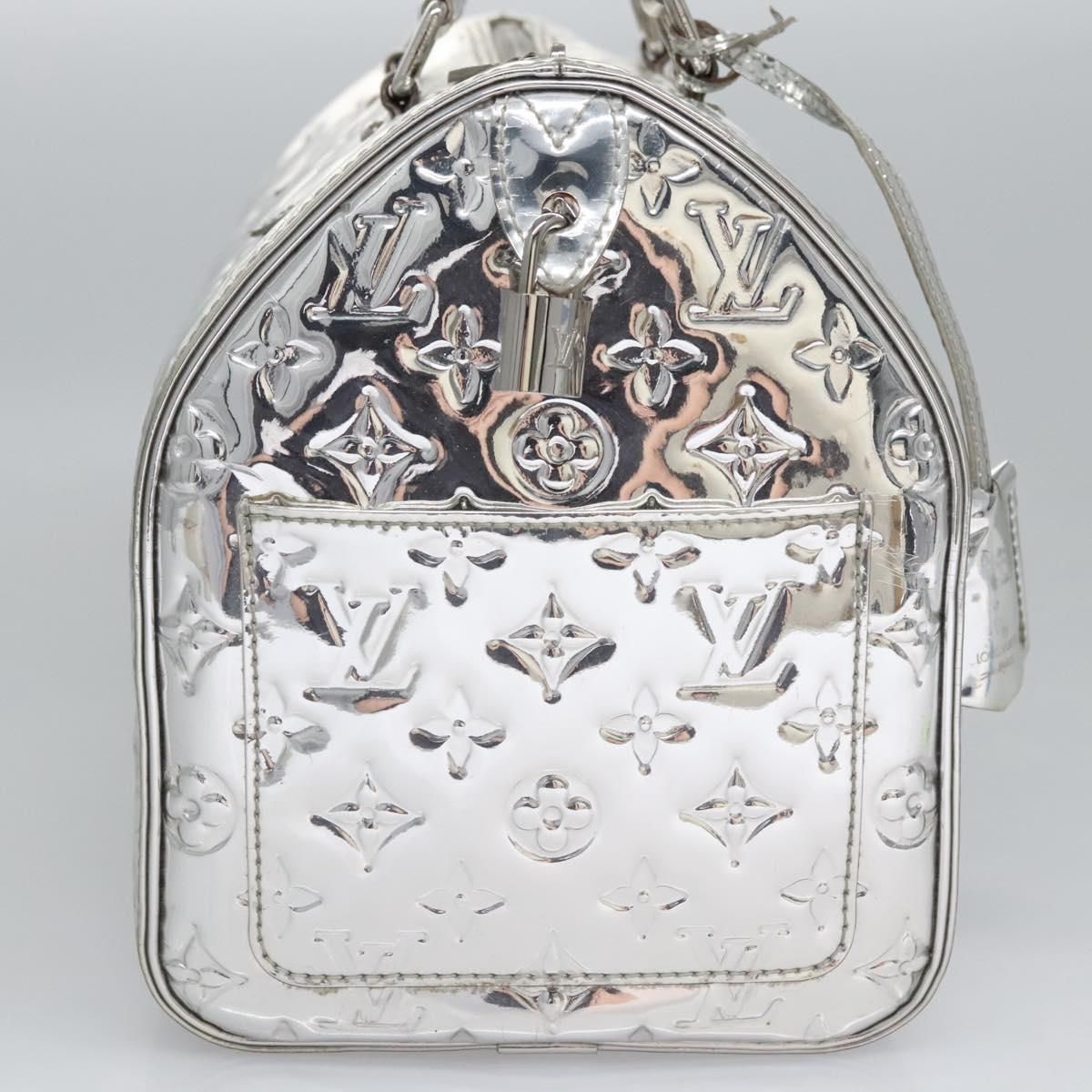 Louis Vuitton Monogram Miroir Speedy 30 Hand Bag Argent M 95786 Lv Auth