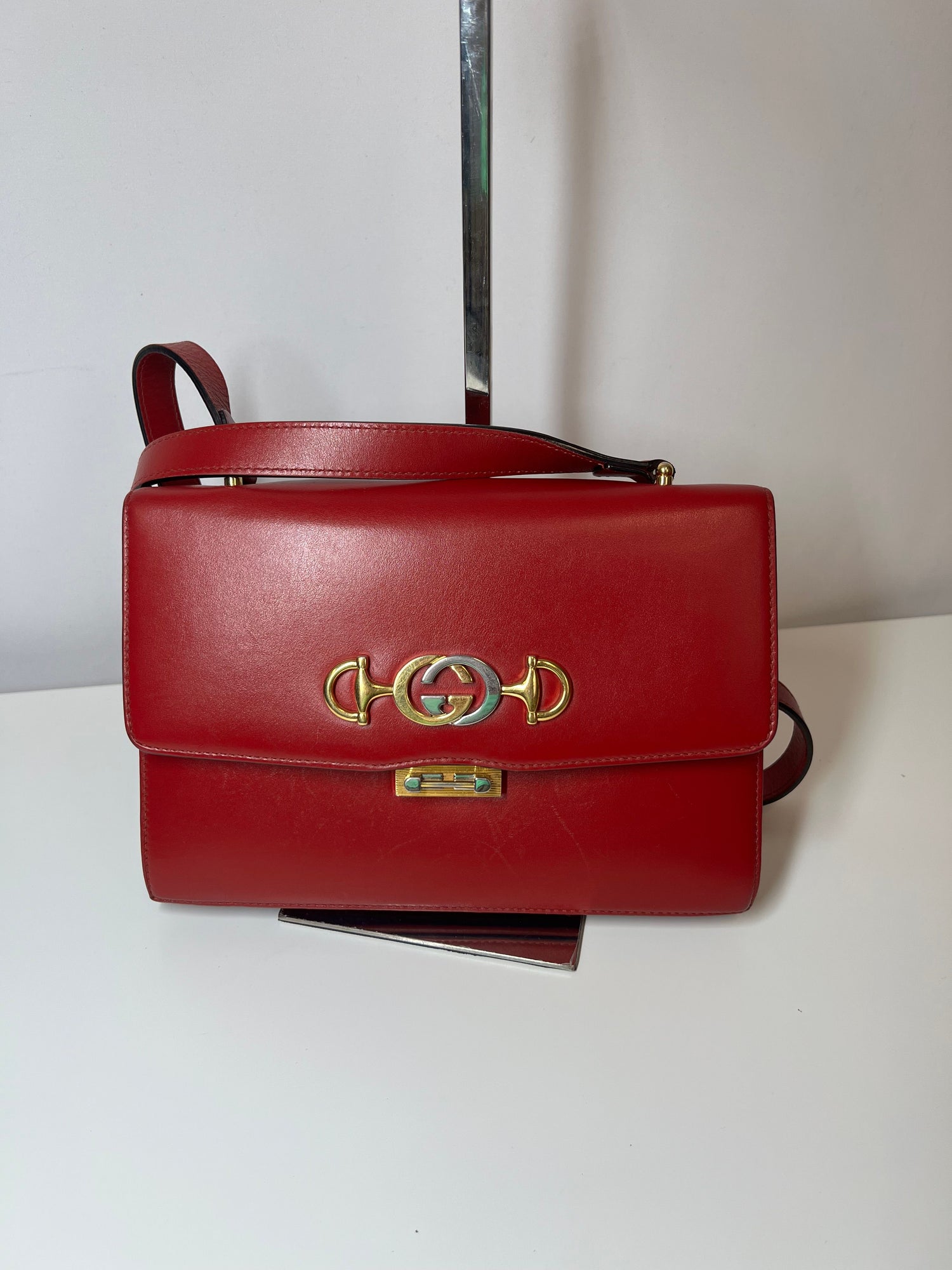 Gucci Small Zumi Shoulder Bag, Calf Leather