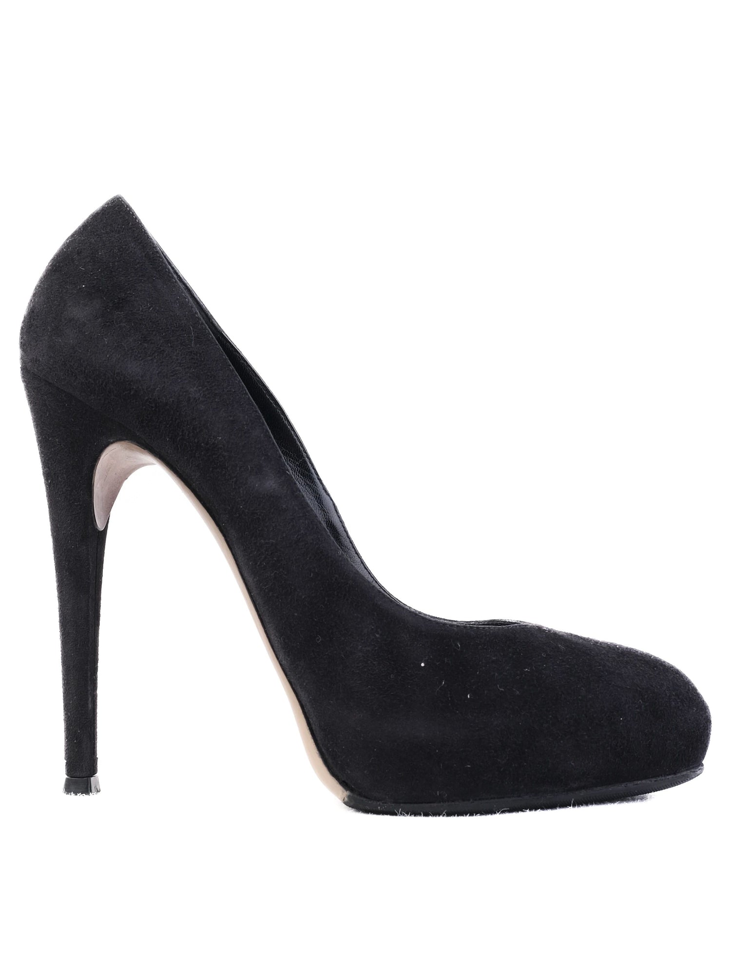 Excellent Gianvito Rossi Black Leather High Heels Size 38.5