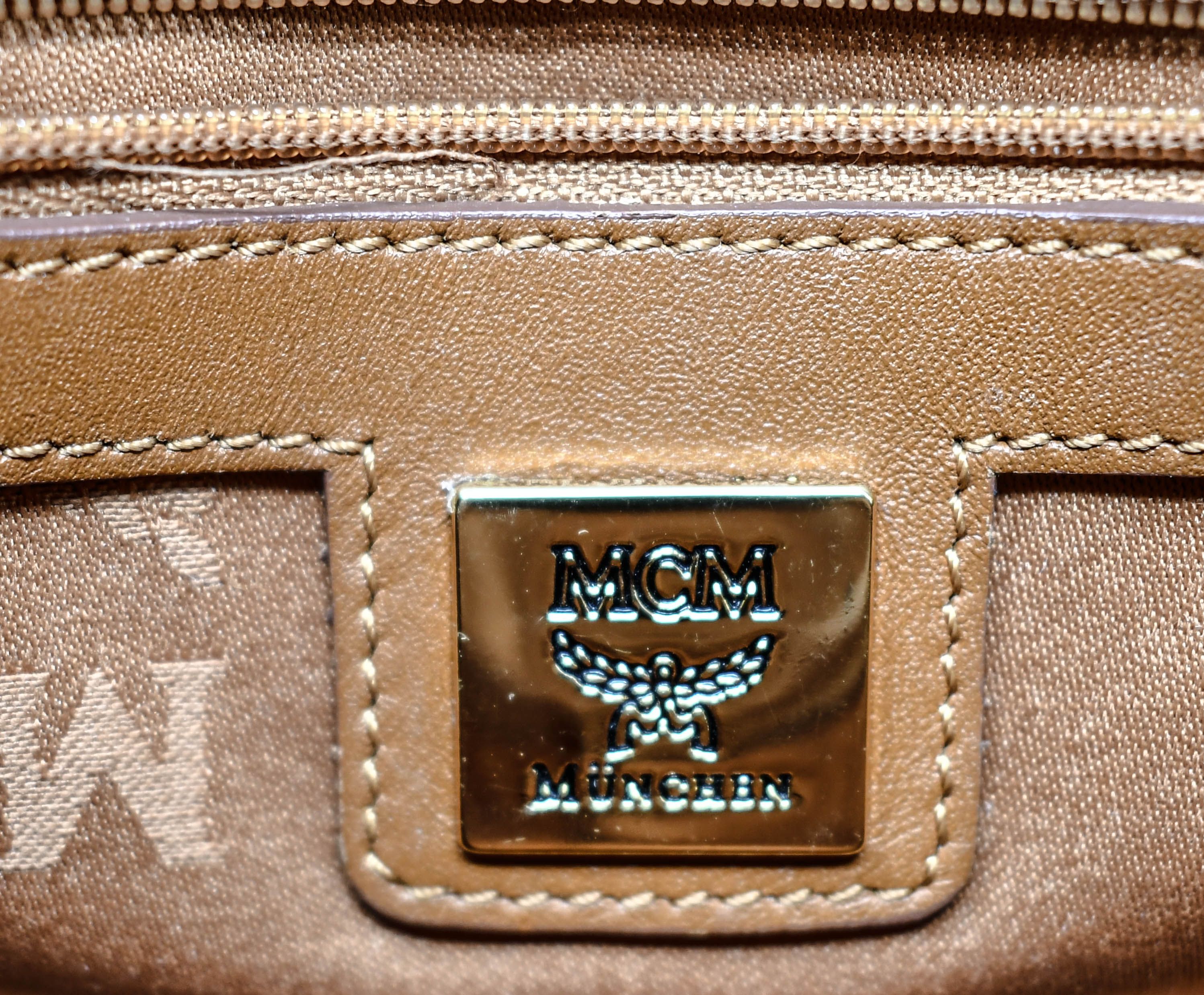 MCM Boston Bag Cognac Viseto