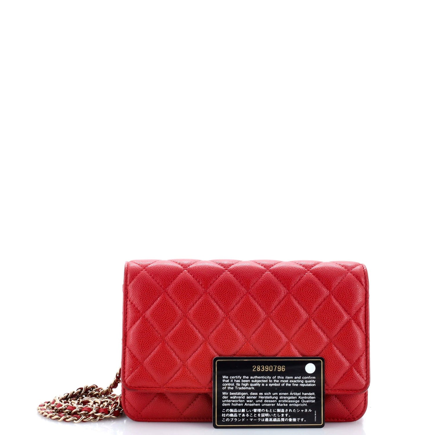Chanel Classic Wallet on Chain, Caviar Quilted