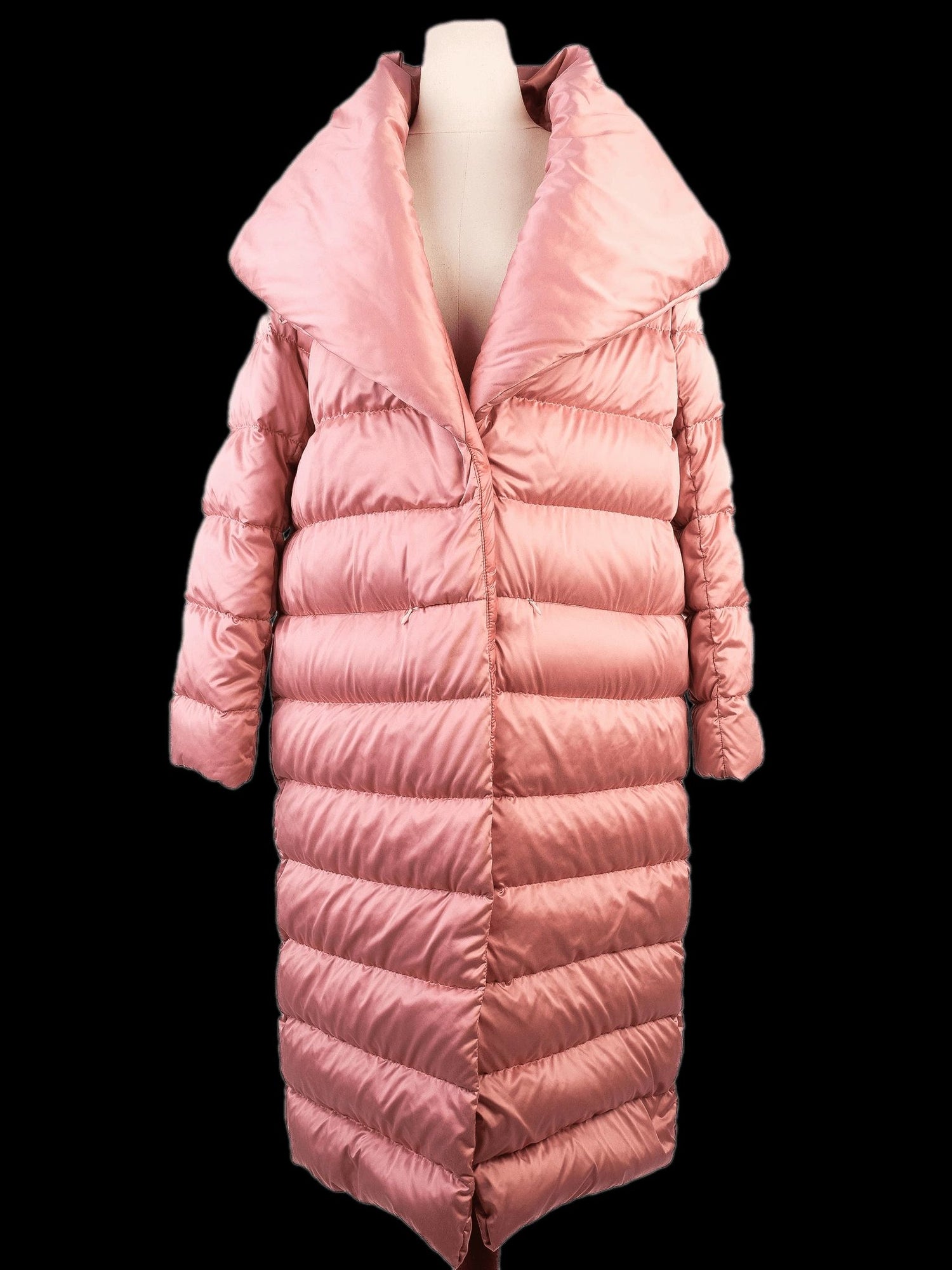 Average Herno Pink Quilted Puffer Coat Size M Women&