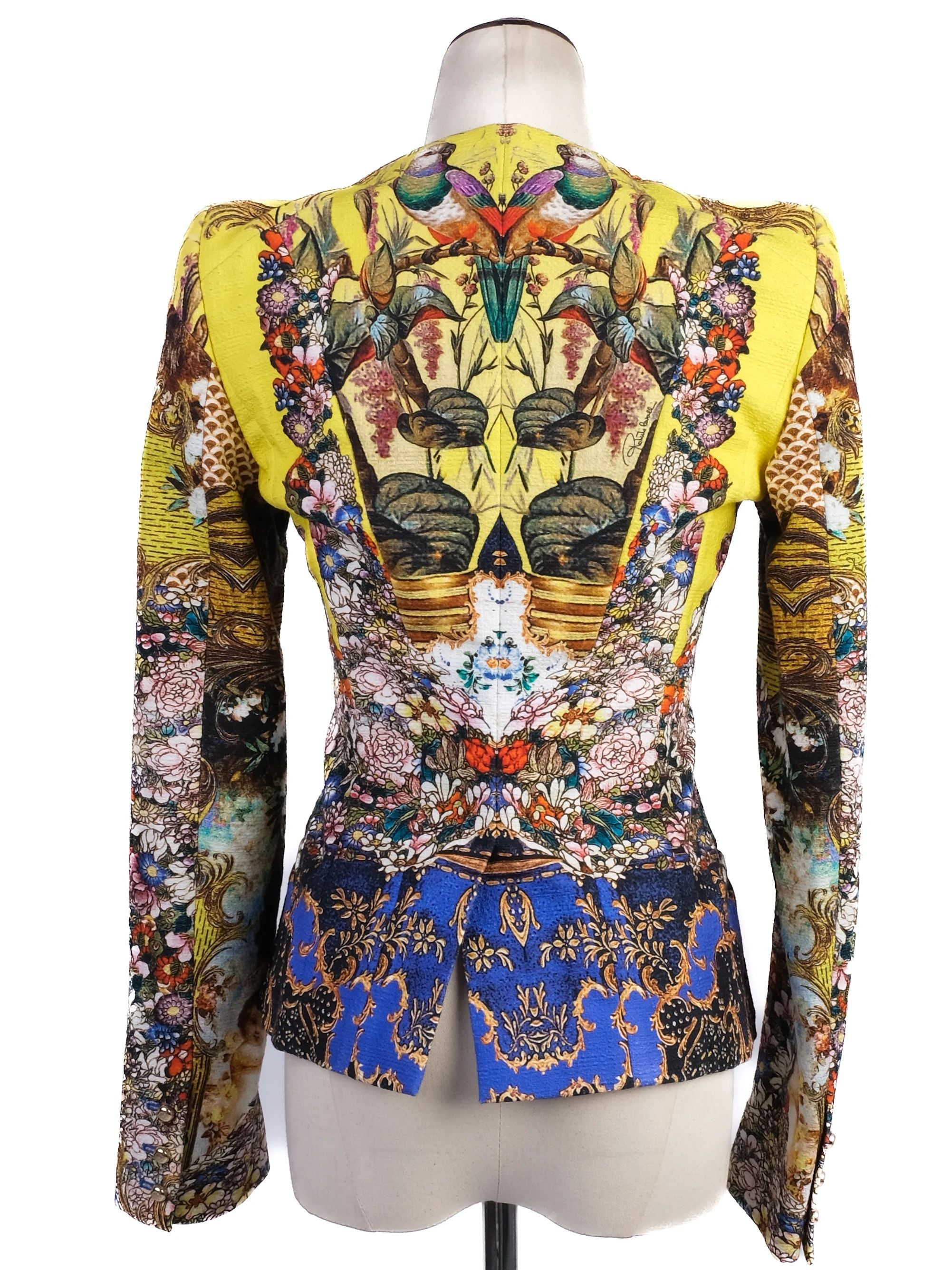 Excellent Roberto Cavalli Vibrant Blazer S Combined Colors