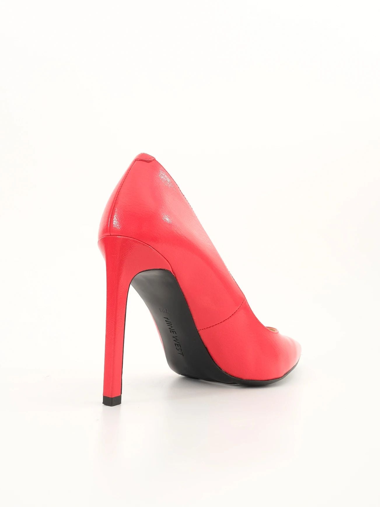 Perfect Nine West Red Leather High-Heeled Shoes Stiletto Size N/A