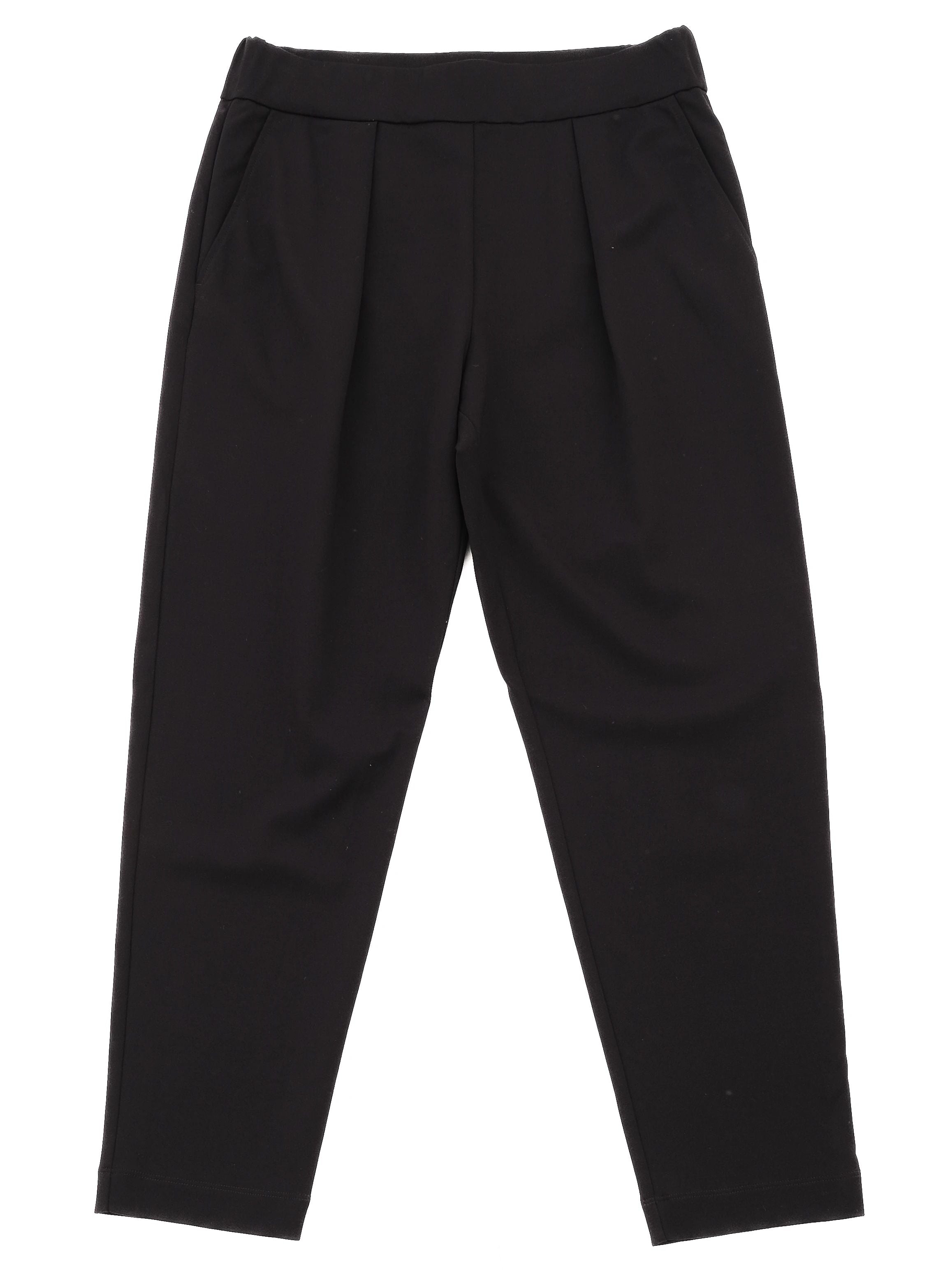 Excellent Seventy Venezia Black Viscose Pants Size XXL Made in Italy