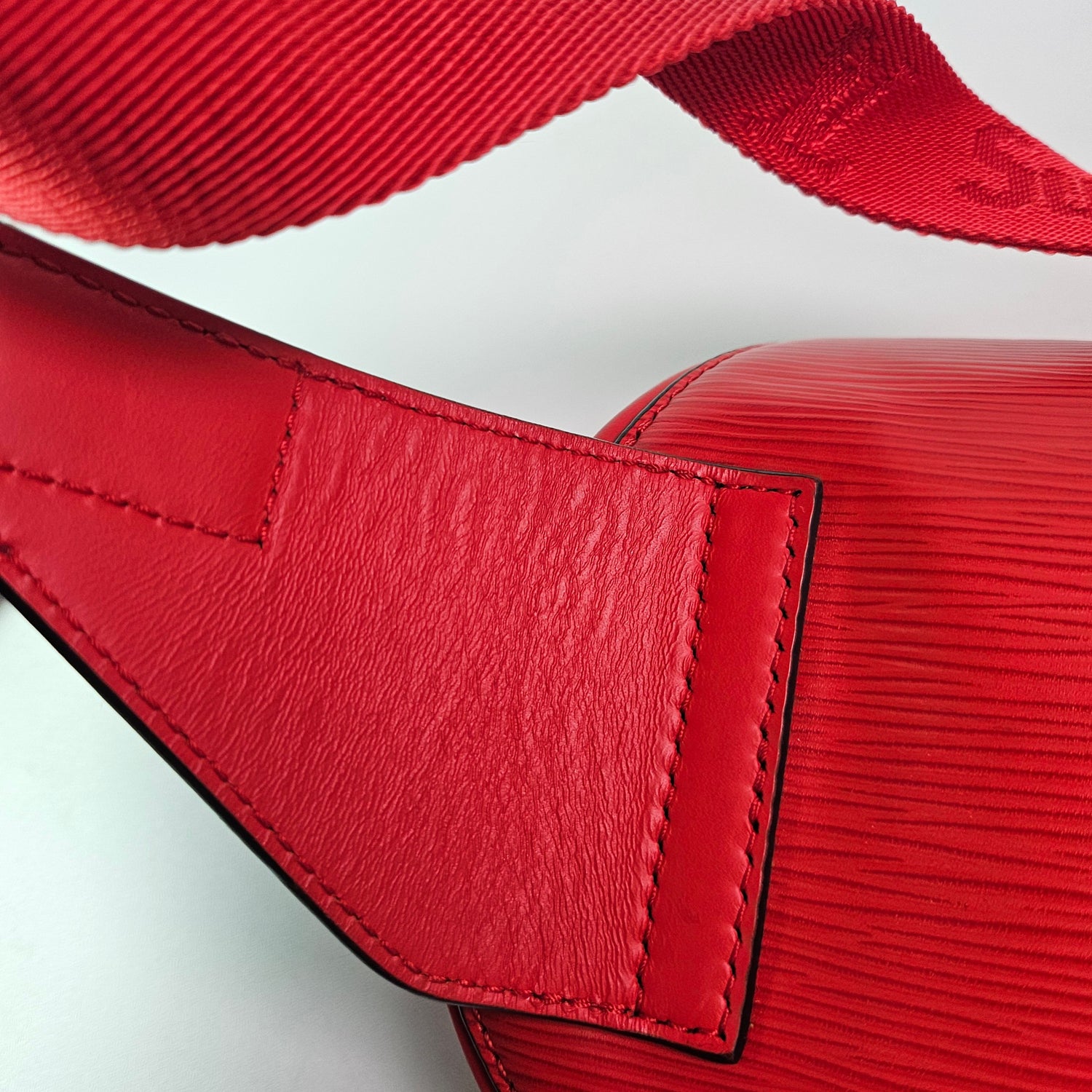 Louis Vuitton Supreme Red White Epi Bumbag