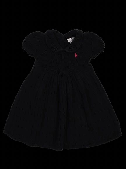 Excellent Ralph Lauren Blue Cotton Dress for Kids Size 6 Months