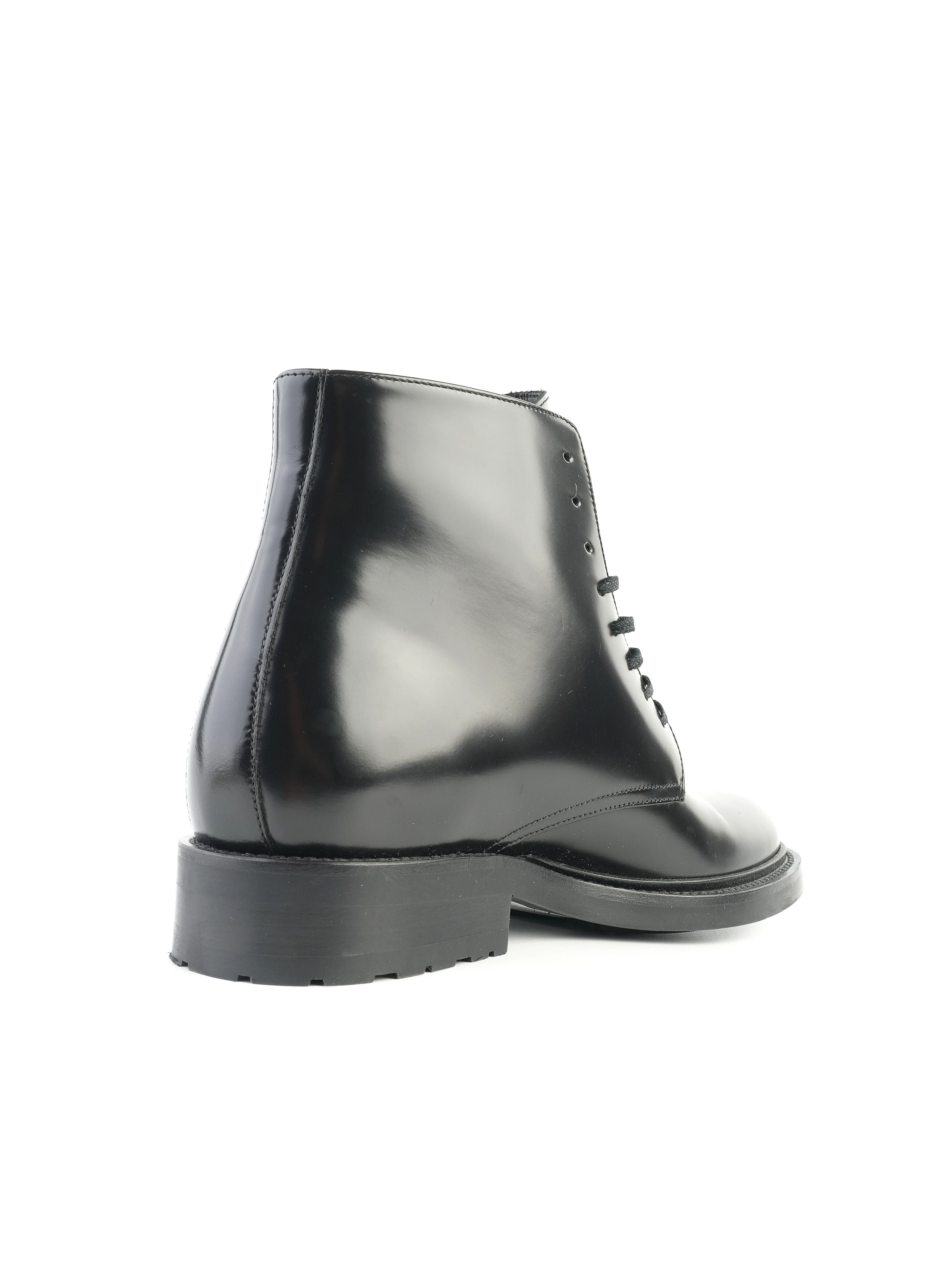 Excellent Yves Saint Laurent Black Leather Boots Size 40