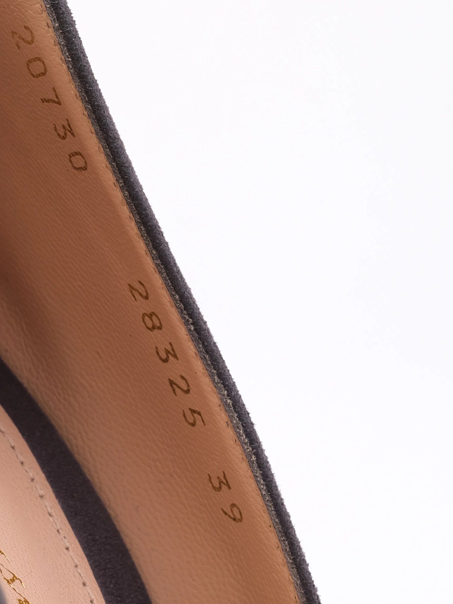 Excellent Gianvito Rossi Gray Leather High-Heeled Shoes Women Size N/A