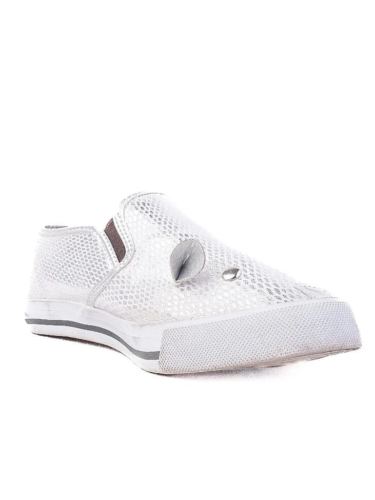 Excellent Marc Jacobs Gray Fabric Slip-On Sneakers Size 36 LMJ