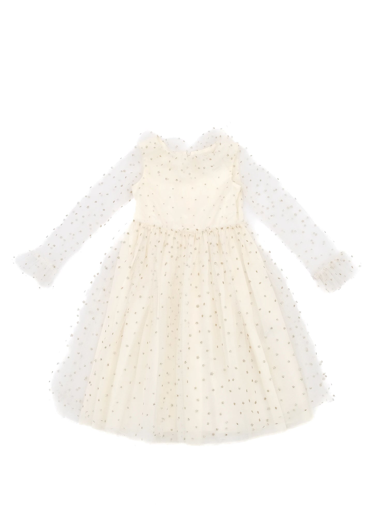 Excellent Bonpoint White Nylon Dress for Kids Size 7