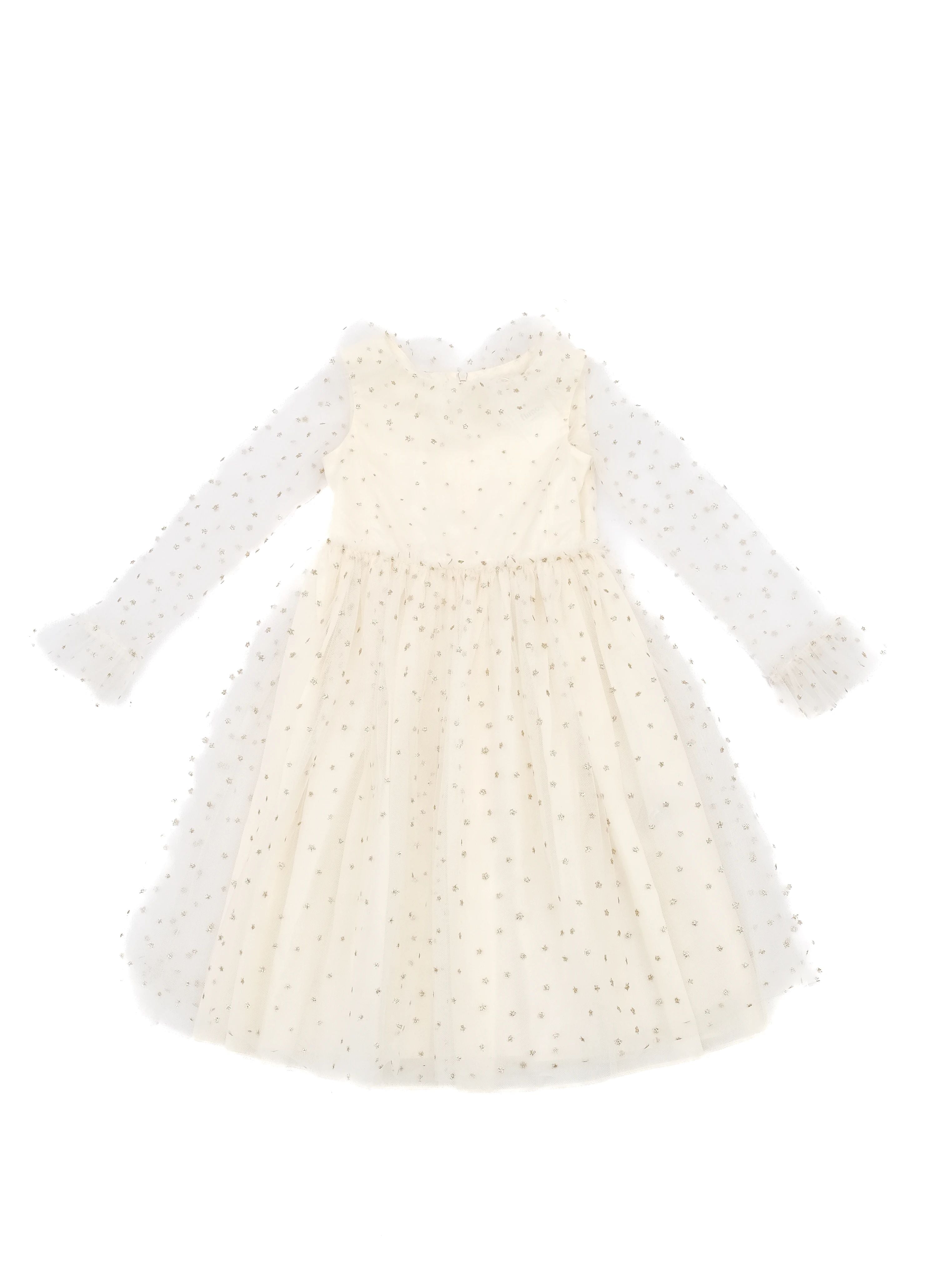 Excellent Bonpoint White Nylon Dress for Kids Size 7