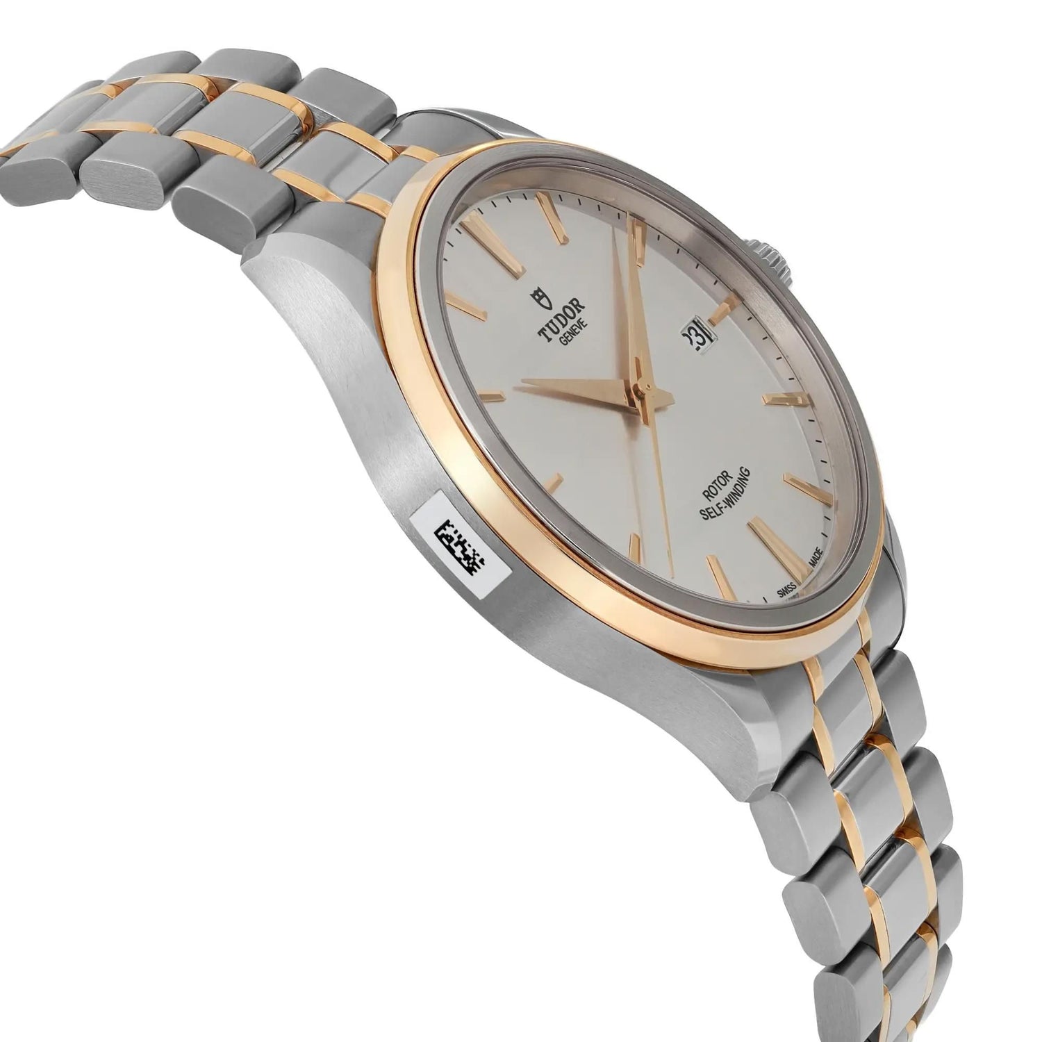 Tudor Style 41mm Gold Steel Silver Dial Men Automatic Watch 12703-0002