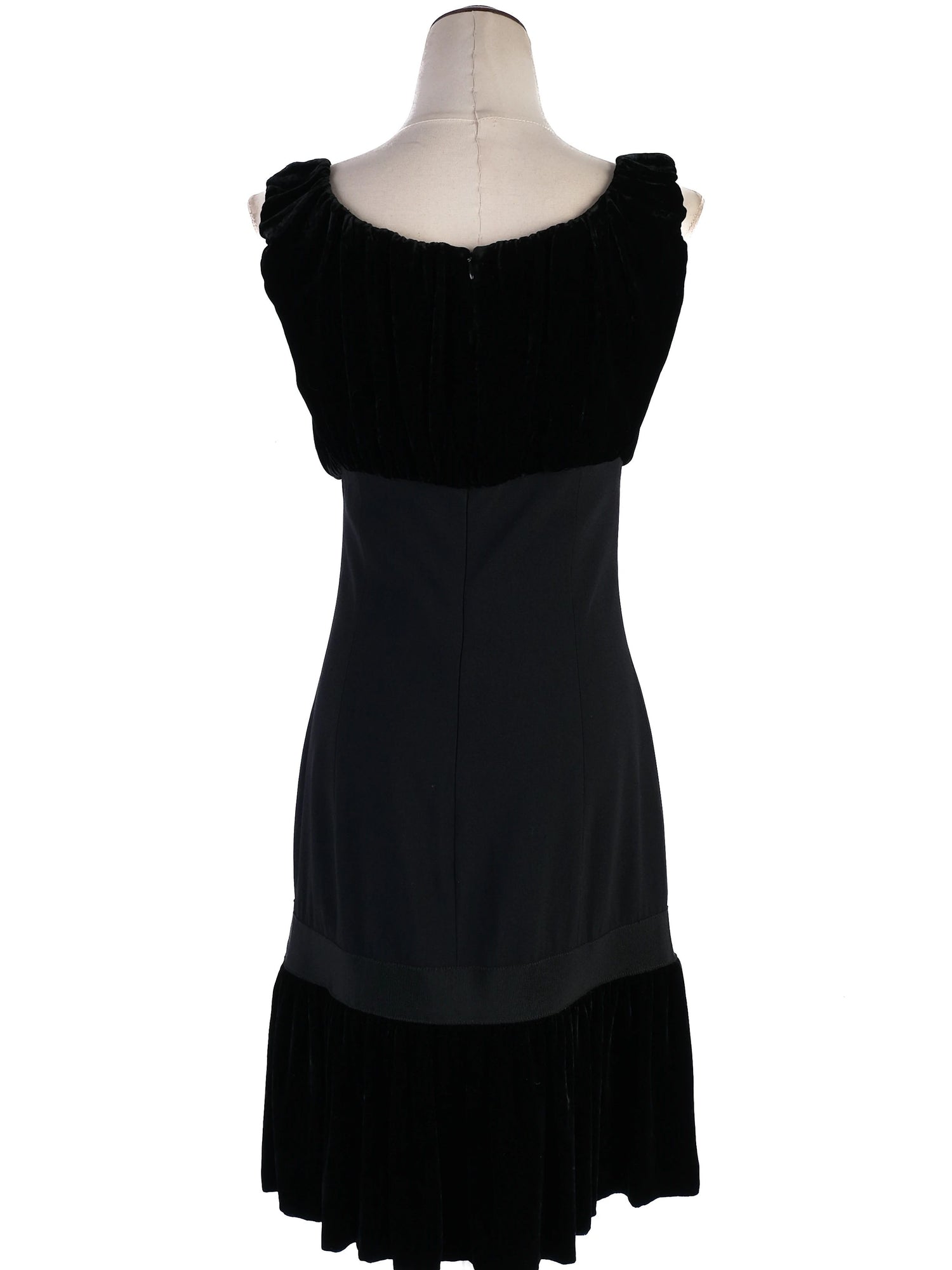 Moschino Black Sleeveless Dress Excellent Condition Viscose