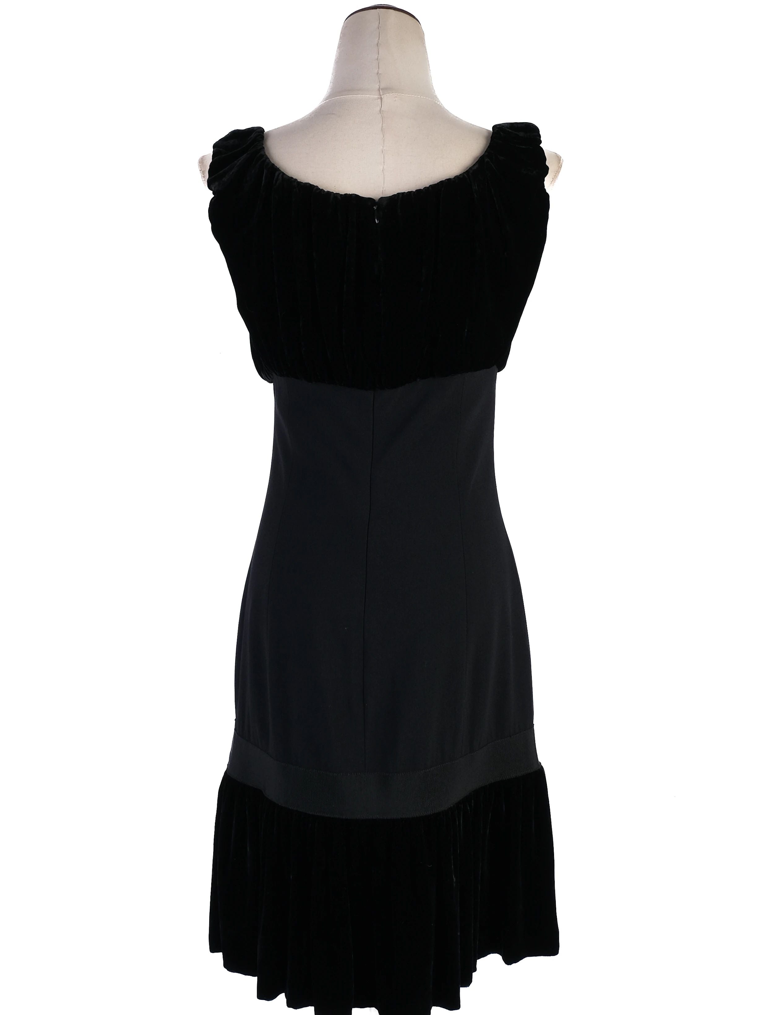 Moschino Black Sleeveless Dress Excellent Condition Viscose