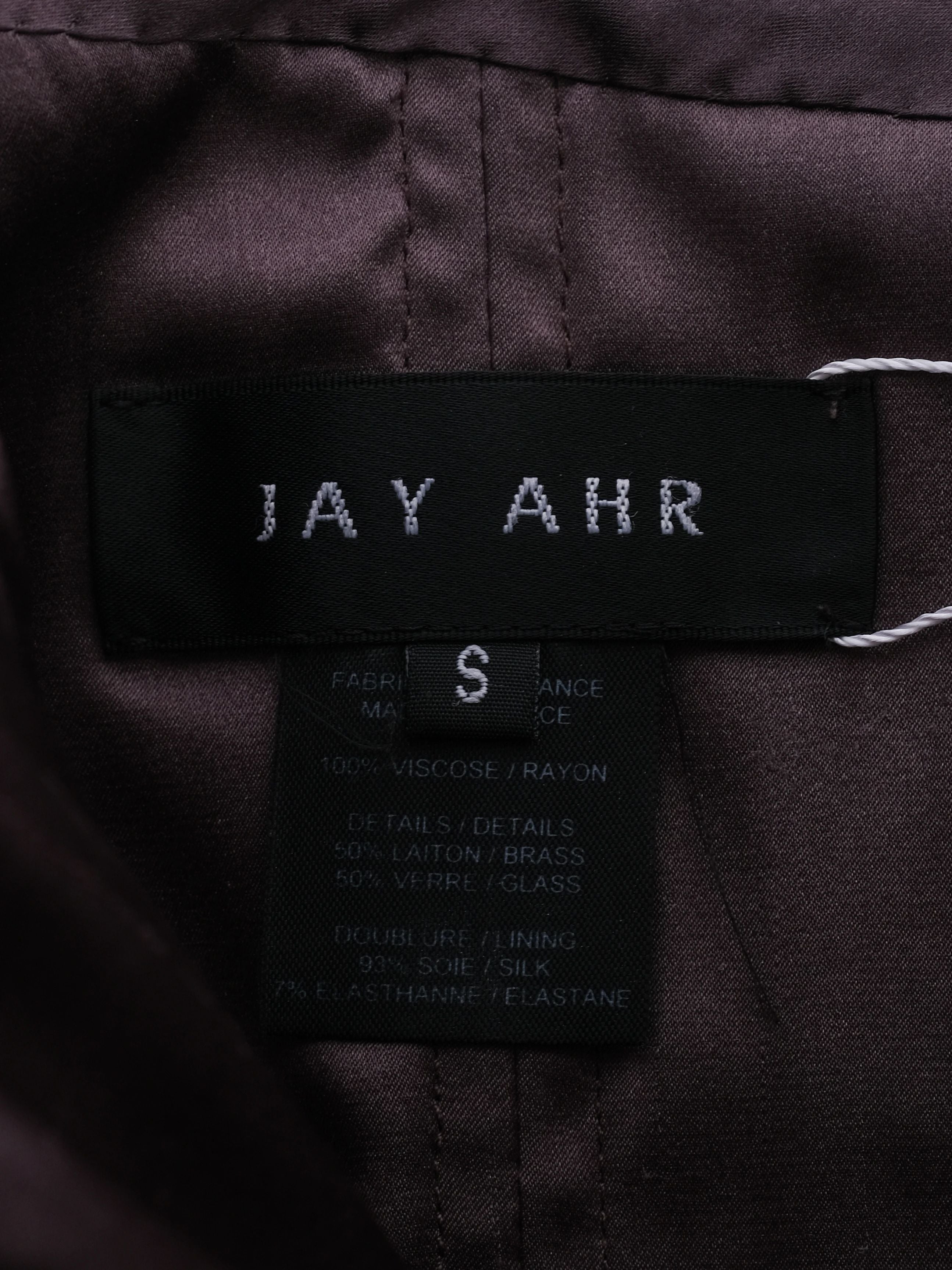 Excellent Jay AHR Gray Strapless Pleated Dress Size S with Sequins