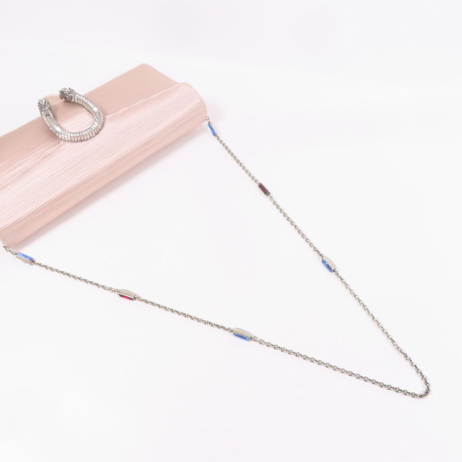 Gucci Satin Shoulder Bag Pink Other Satin 731751 Fabif