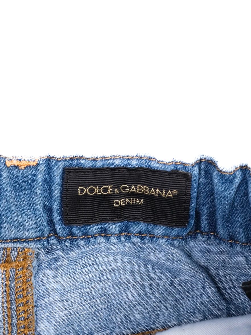 Excellent Dolce Gabbana Distressed Blue Jeans for Kids Size 3