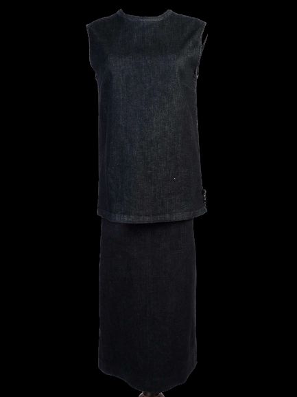 Max Mara Black Cotton Dress Size S Excellent Condition