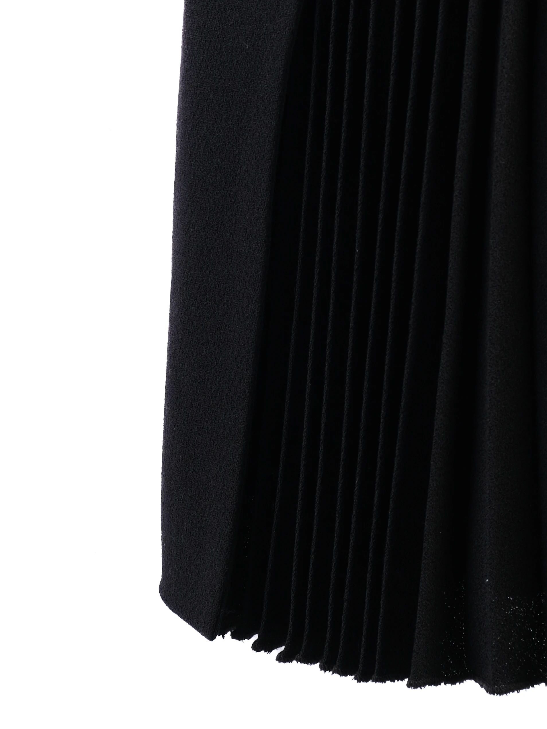Excellent Christopher Kane Black Wool Dress Size M with Unique Design