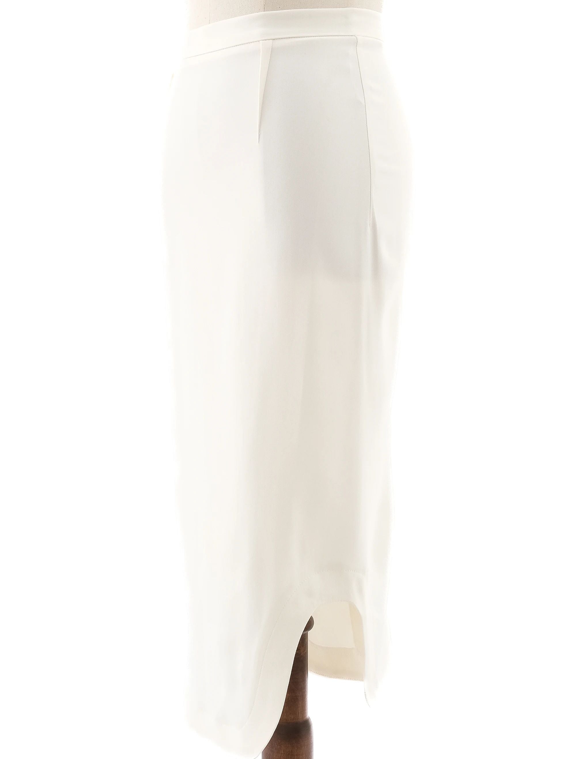 Excellent Roland Mouret Yellow Viscose Pencil Skirt Size XS