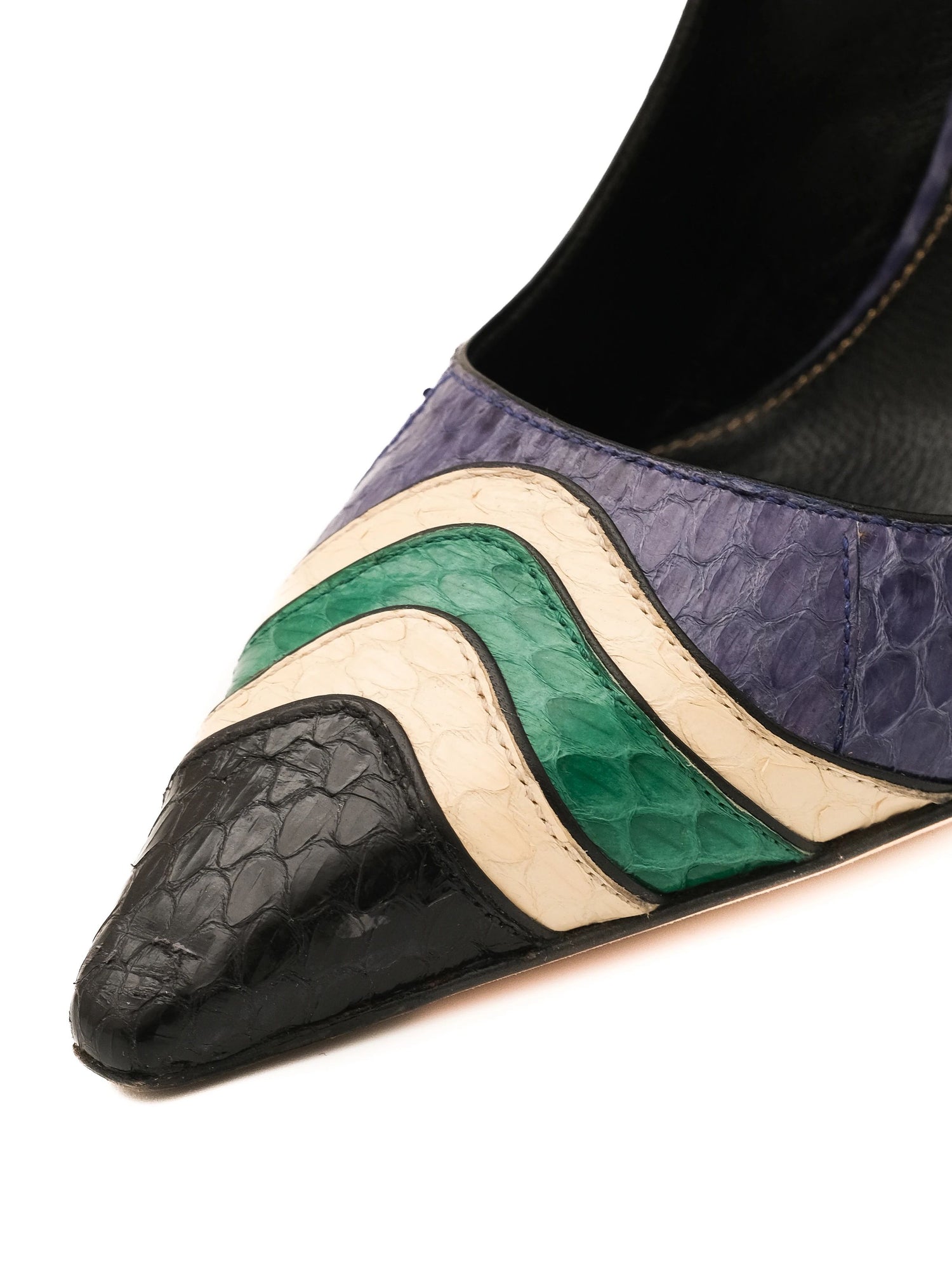 Sergio Rossi Blue Leather High-Heeled Shoes Size N/A - Excellent Condition