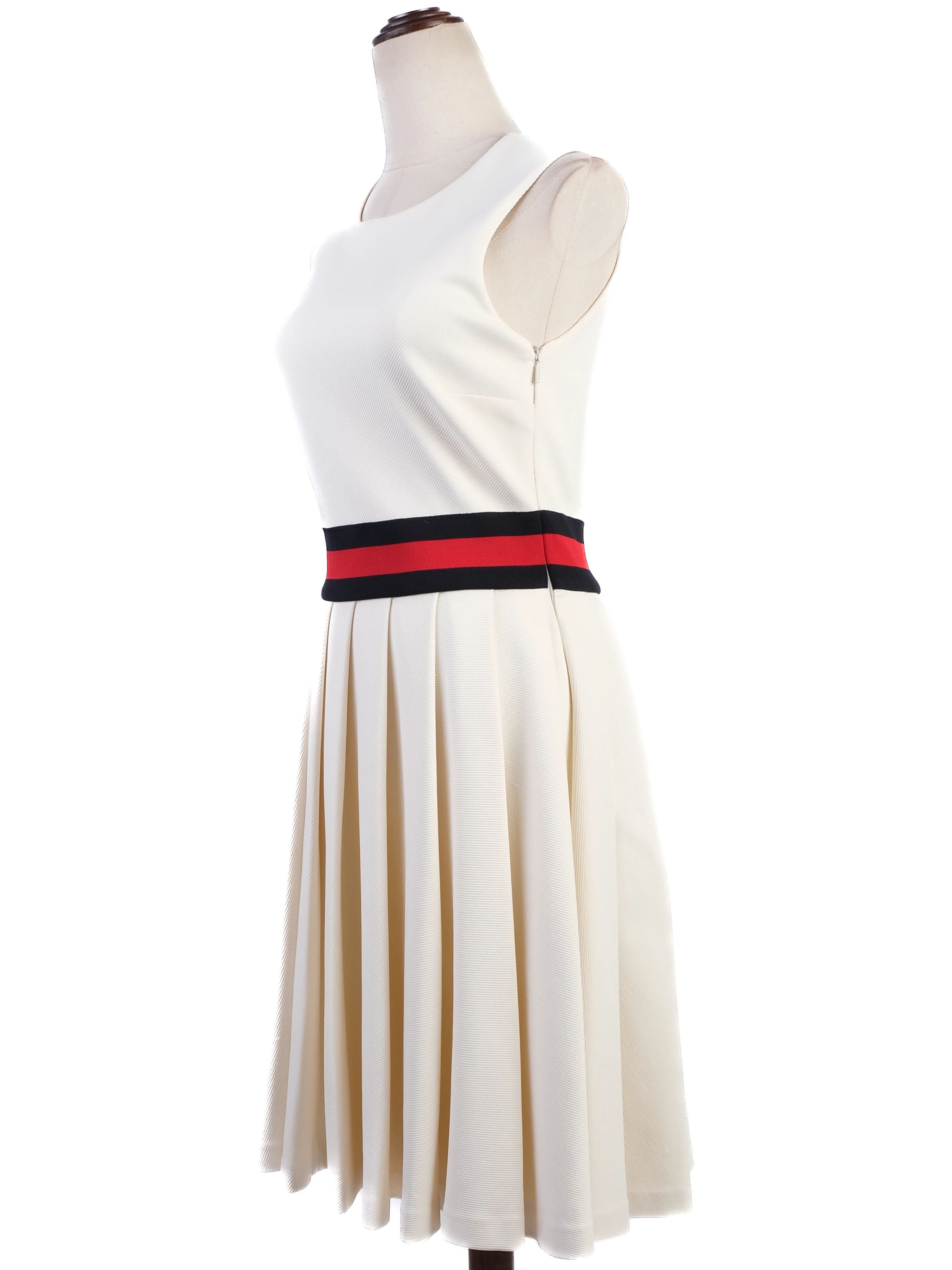 Gucci Excellent Condition White Nylon Sleeveless Dress Size S