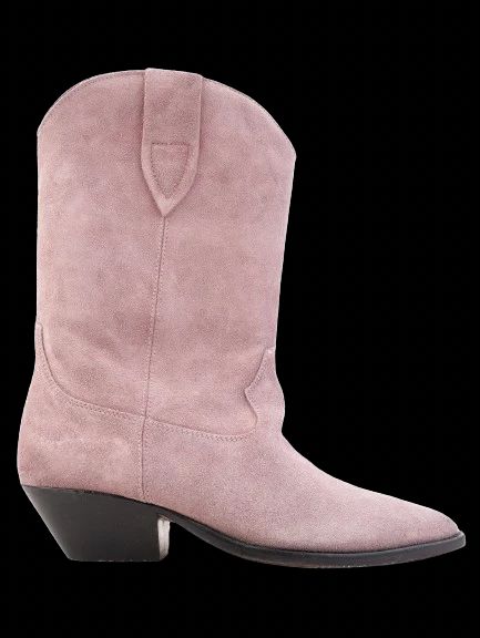 EXCELLENT Isabel Marant Pink Leather Cowboy Boots Size 38