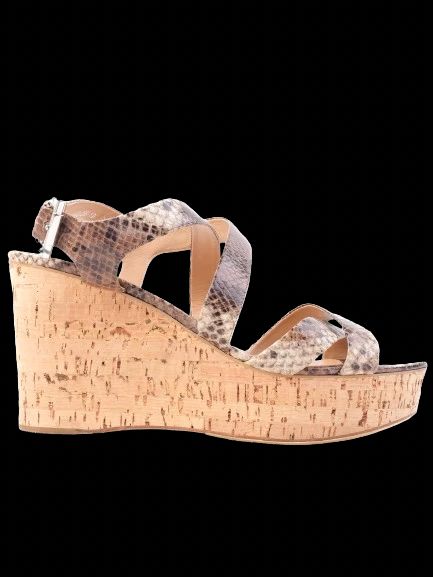 Excellent Salvatore Ferragamo Wedge Sandals Leather Size 39