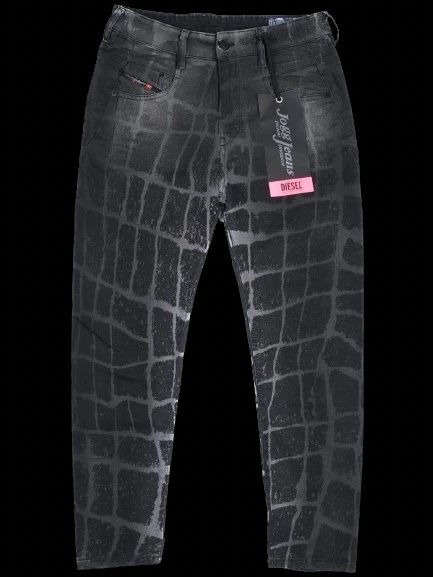 Excellent Diesel Gray Jeans Women Patterned Polyester Size N/A