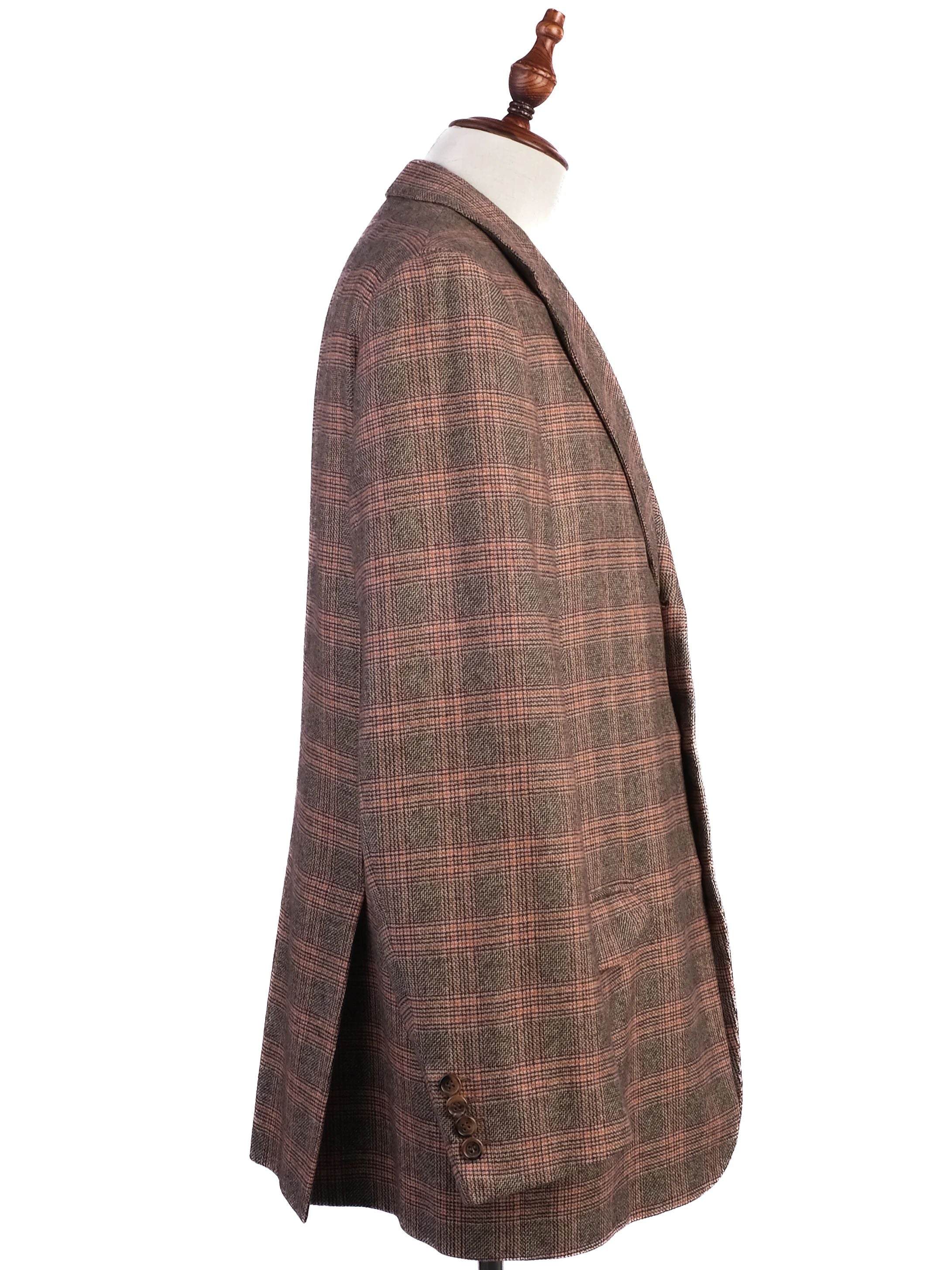 Excellent BRIONI Cashmere Plaid Blazer XL Combined Color