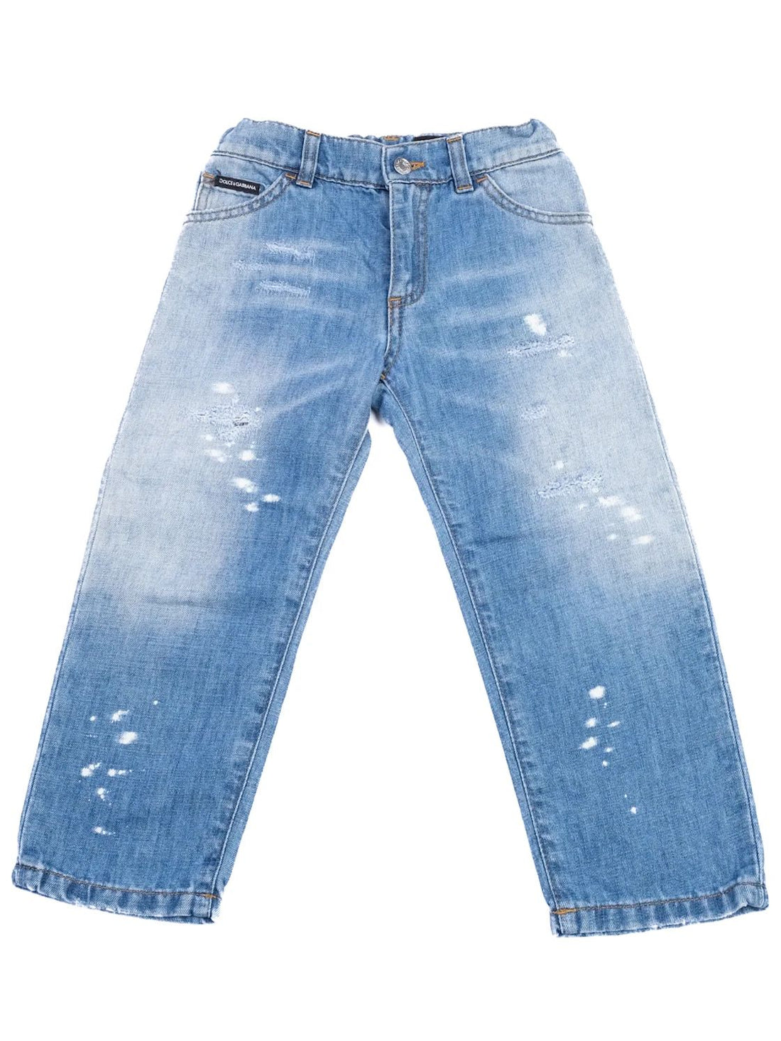 Excellent Dolce Gabbana Distressed Blue Jeans for Kids Size 3