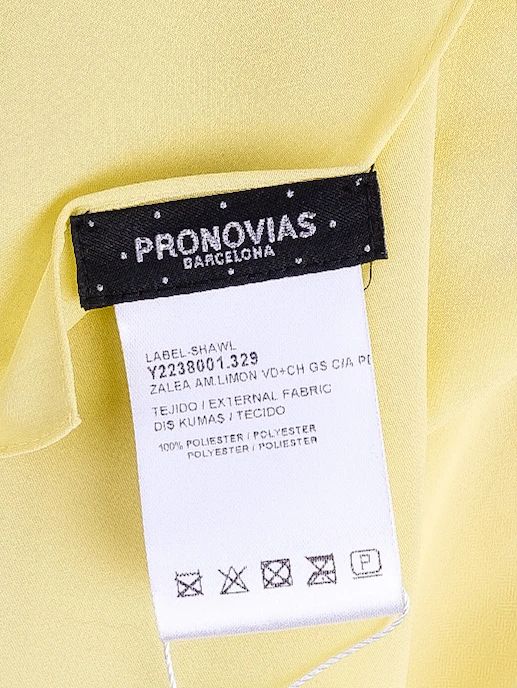 NEW Pronovias Yellow Asymmetrical One-Shoulder Dress Women&