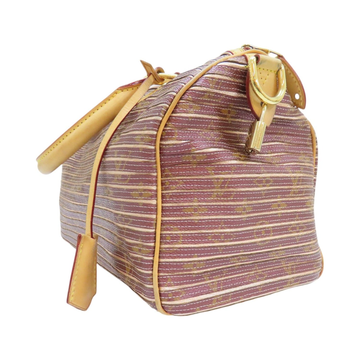 Louis Vuitton Speedy Bandouliere 30 Monogram Eden Peach Shoulder Handbag M 40357