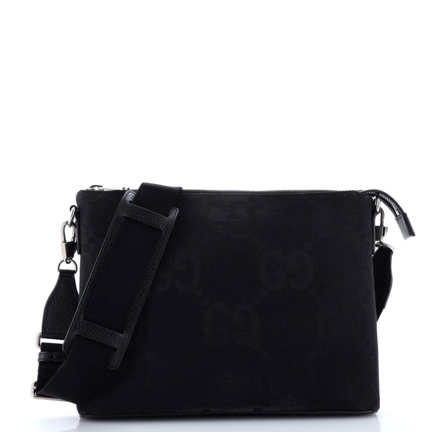 Gucci Zip Messenger Bag Jumbo Gg Canvas